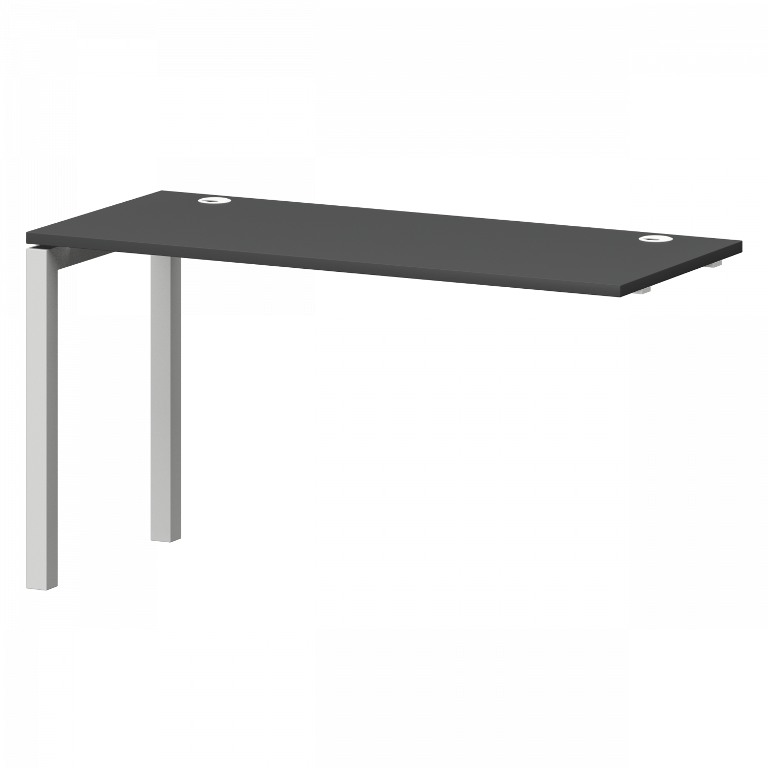 Модуль линейный на металлокаркасе Смарт СМС25-П-16К.60Э.Пр50 Графит/Белый (1600x600x750)