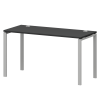 Стол на металлокаркасе Смарт СМС25-П-14К.60.Пр25 Графит/Белый (1400x600x750)
