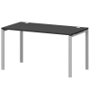 Стол на металлокаркасе Смарт СМС25-П-18К.73.Пр25 Графит/Белый (1800x730x750)