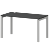 Стол на металлокаркасе Смарт СМС25-П-18К.73.Пр50 Графит/Белый (1800x730x750)