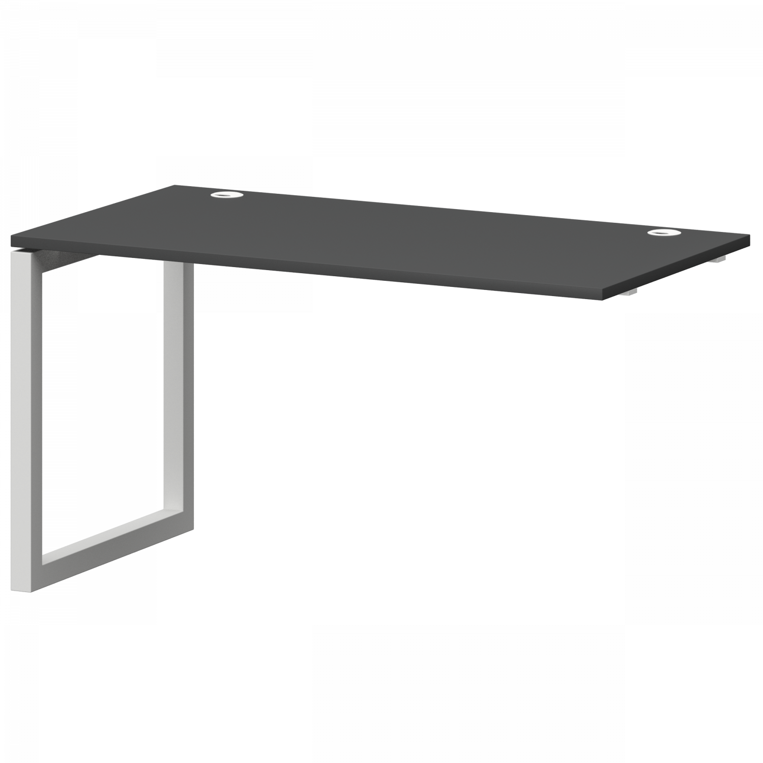 Модуль линейный на металлокаркасе Смарт СМС25-О-12К.73Э.Пр.50 Графит/Белый (1200x730x750)