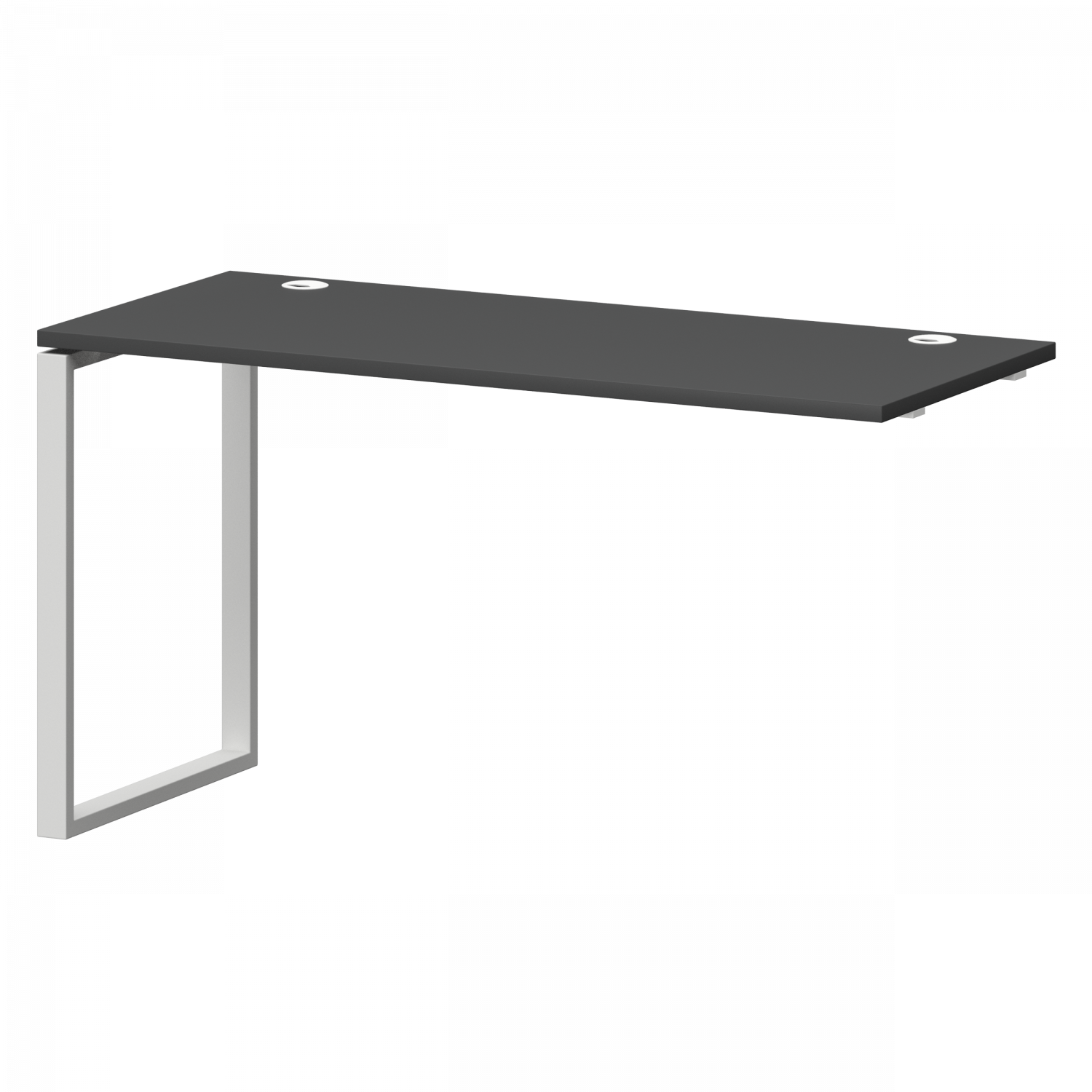 Модуль линейный на металлокаркасе Смарт СМС25-О-16К.60Э.Пр25 Графит/Белый (1600x600x750)