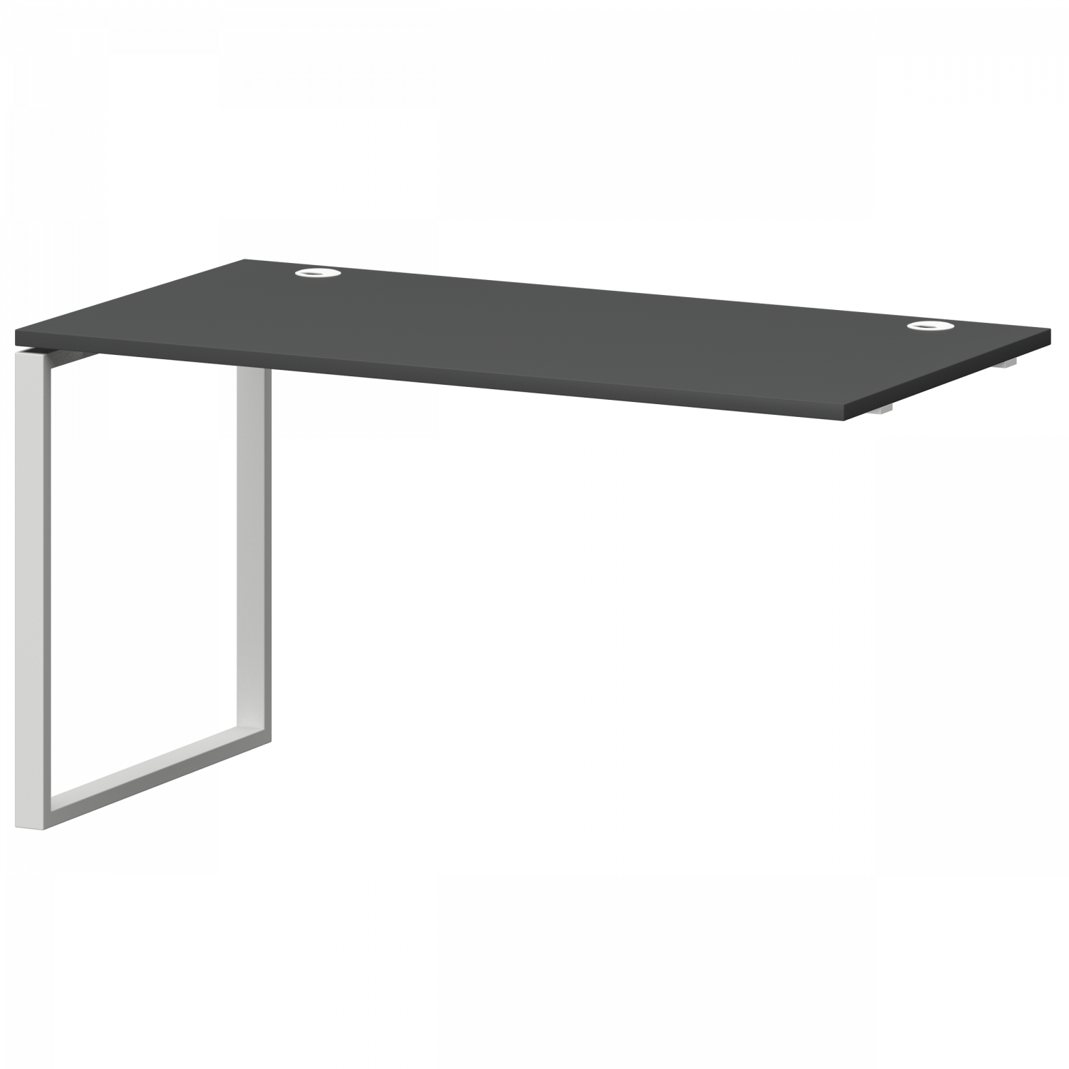 Модуль линейный на металлокаркасе Смарт СМС25-О-18К.73Э.Пр25 Графит/Белый (1800x730x750)