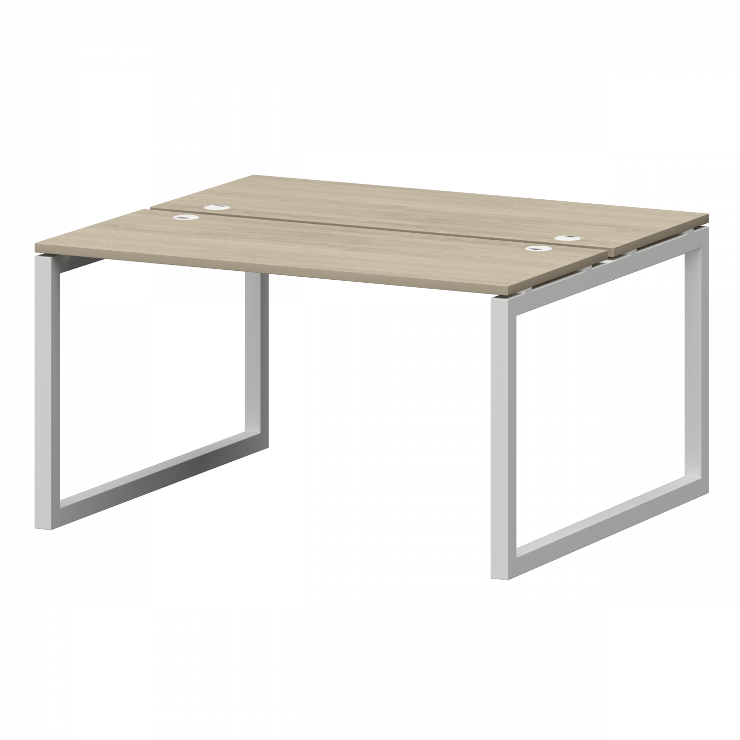 Бенч двойной на металлокаркасе Смарт СМС2-О-12К.120.Пр50 Кронберг/Белый (1200x1236x750)