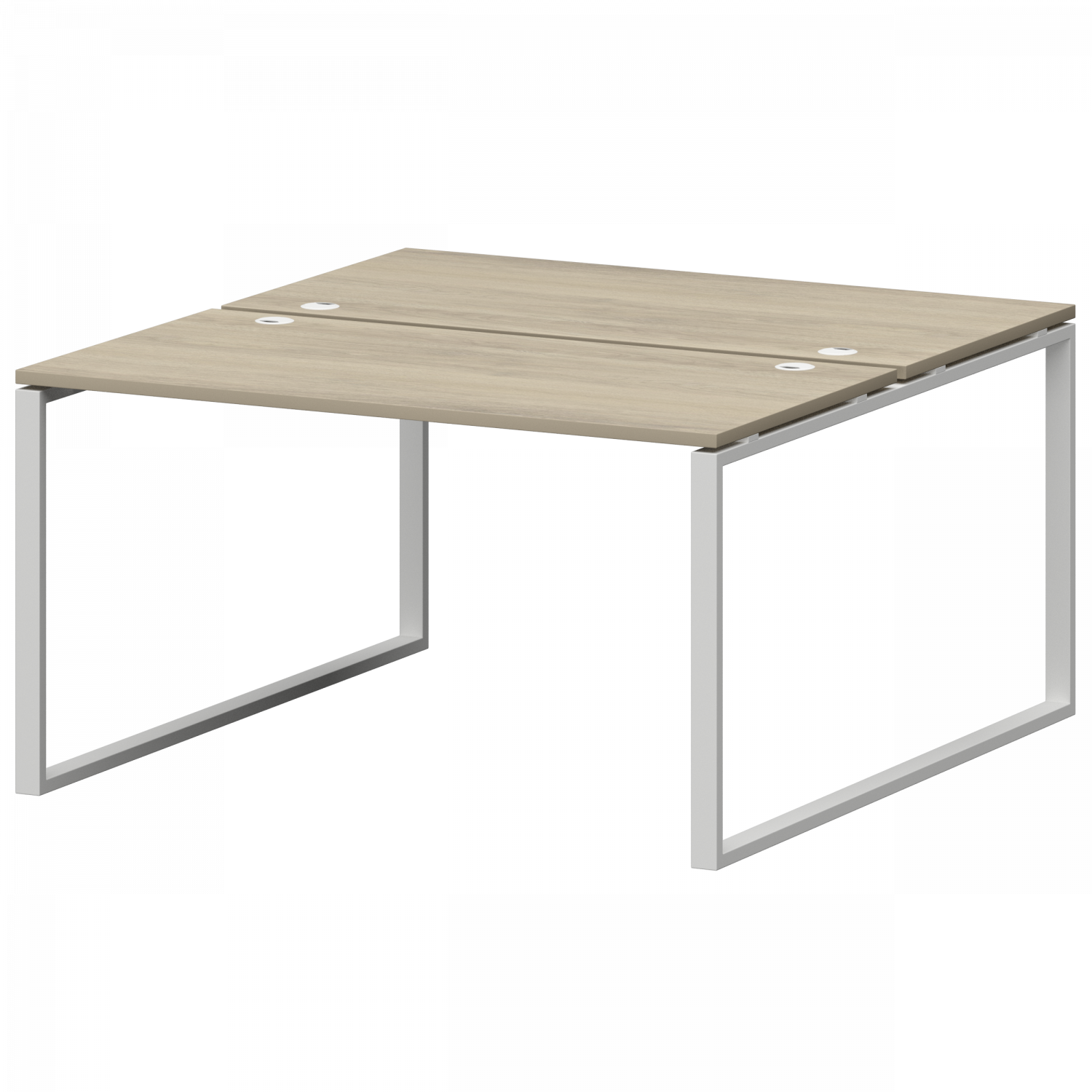 Бенч двойной на металлокаркасе Смарт СМС2-О-12К.149.Пр25 Кронберг/Белый (1200x1496x750)