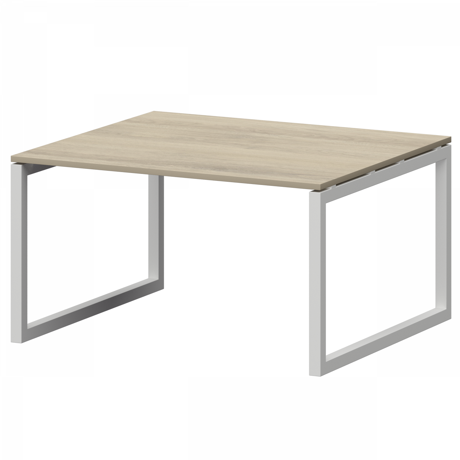 Стол переговорный на металлокаркасе Смарт СМСП-О-12.123.Пр50 Кронберг/Белый (1200x1236x750)