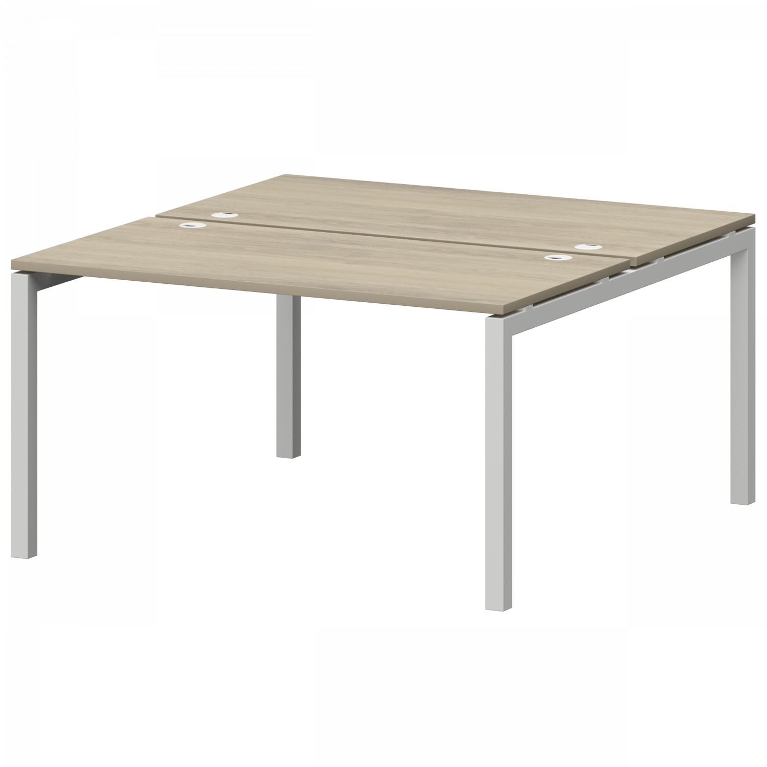 Бенч двойной на металлокаркасе Смарт СМС2-П-12К.149.Пр50 Кронберг/Белый (1200x1496x750)