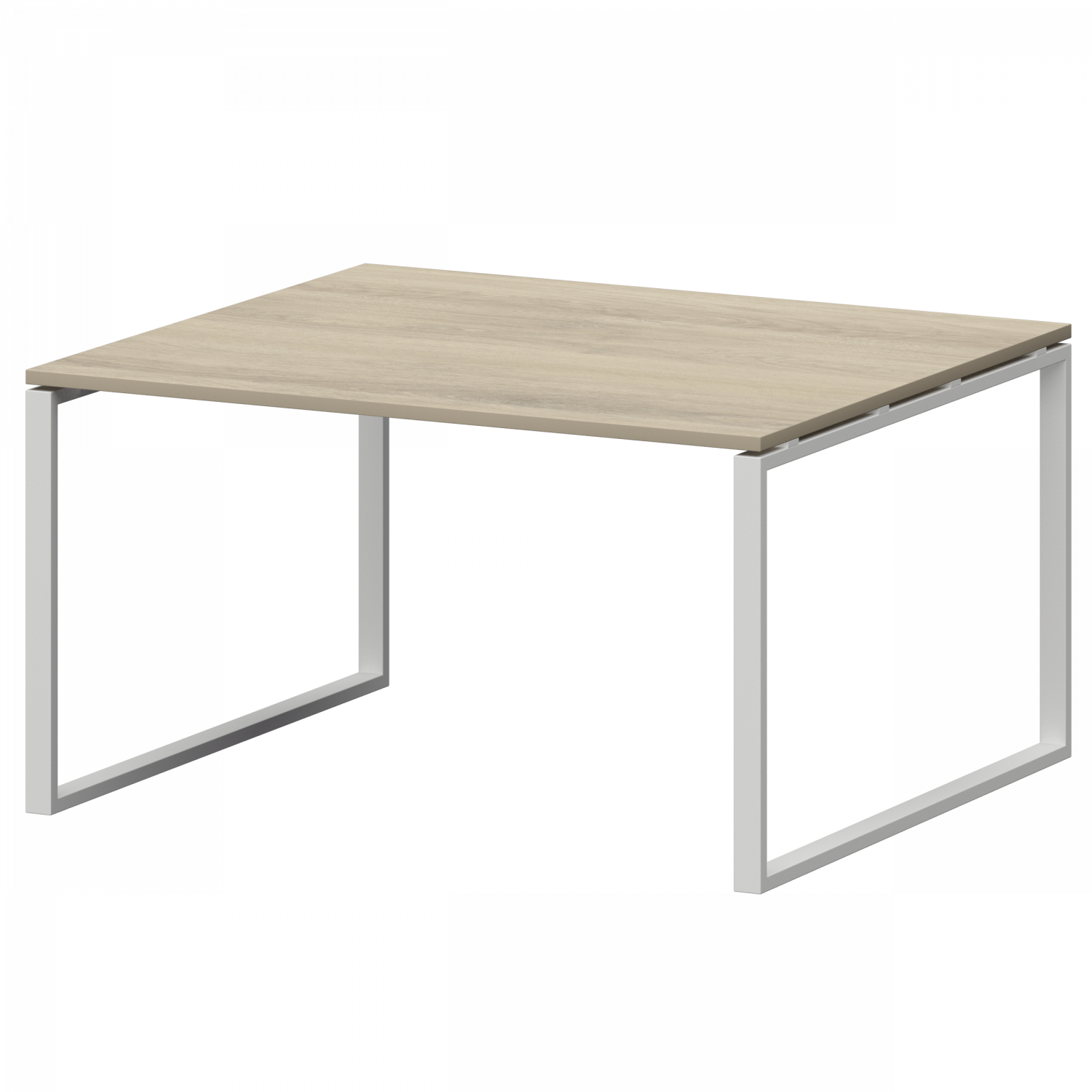 Стол переговорный на металлокаркасе Смарт СМСП-О-12.123.Пр25 Кронберг/Белый (1200x1236x750)