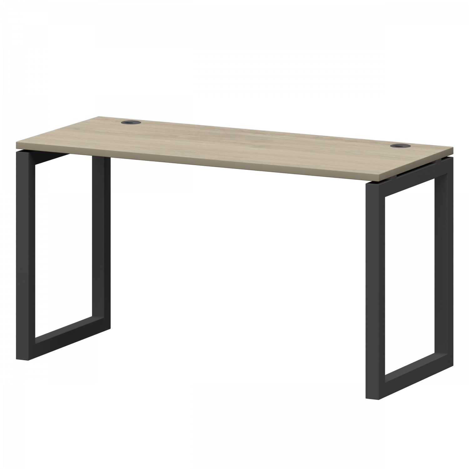 Стол на металлокаркасе Смарт СМС25-О-16К.60.Пр50 Кронберг/Антрацит (1600x600x750)