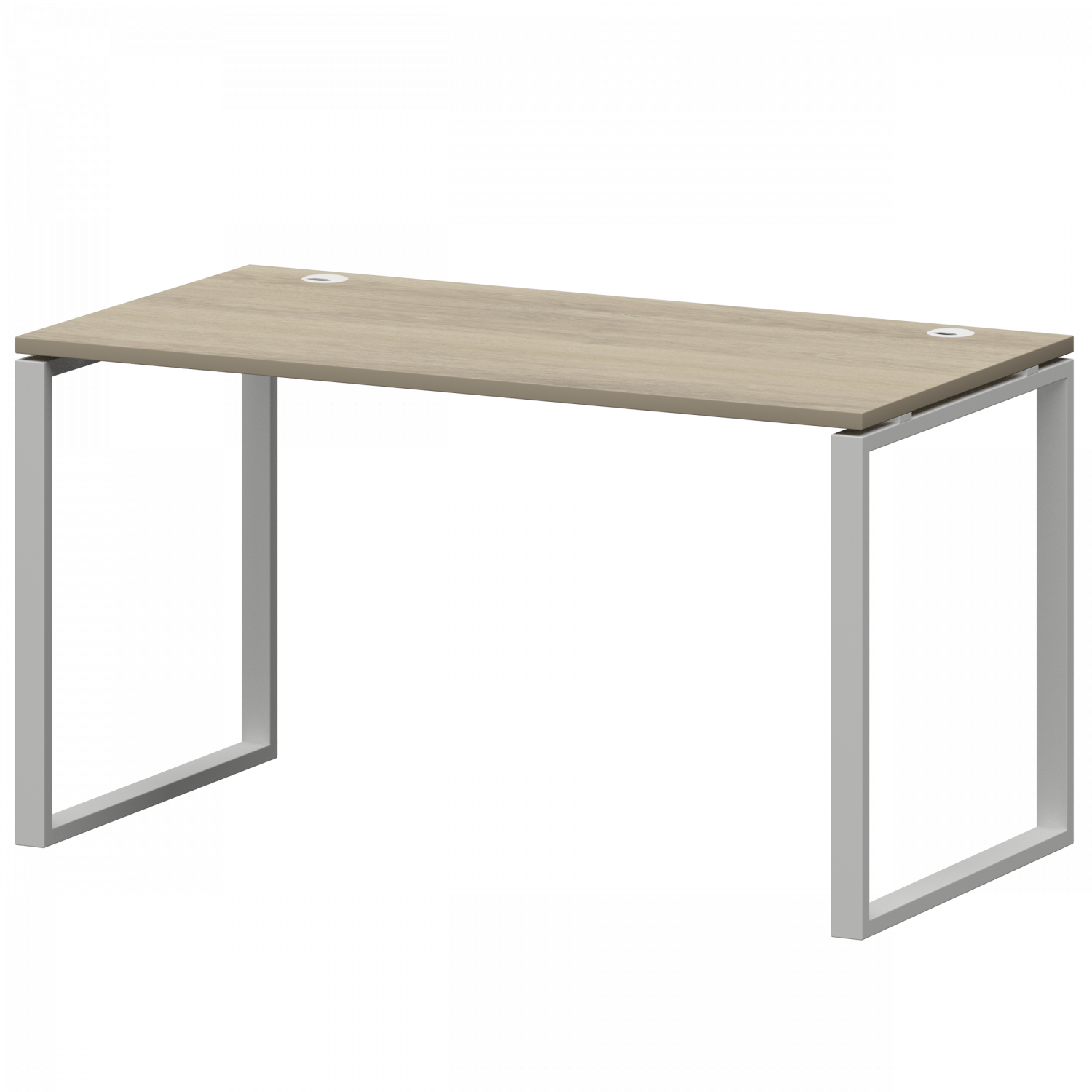 Стол на металлокаркасе Смарт СМС25-О-18К.73.Пр25 Кронберг/Белый (1800x730x750)