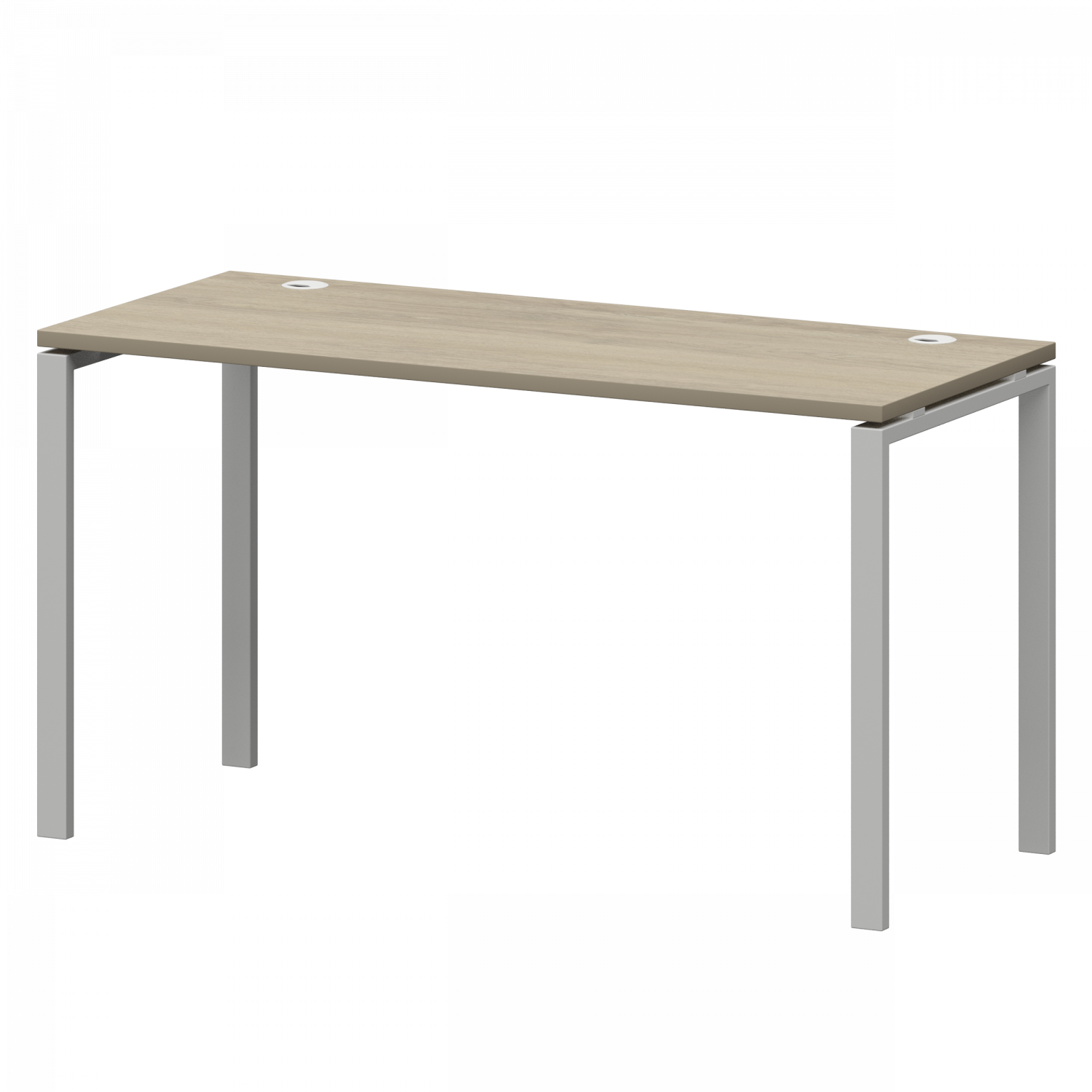 Стол на металлокаркасе Смарт СМС25-П-16К.60.Пр25 Кронберг/Белый (1600x600x750)