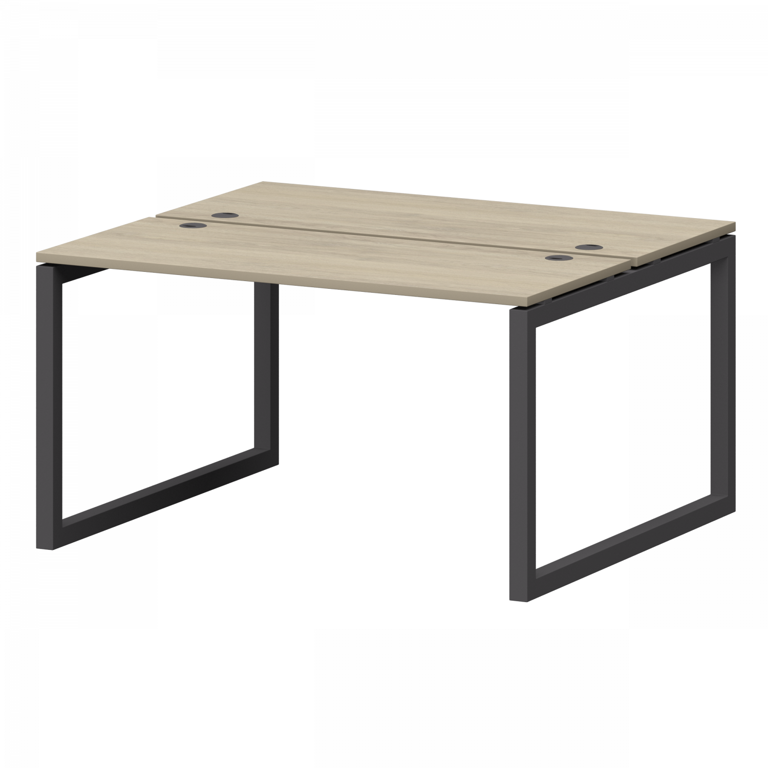 Бенч двойной на металлокаркасе Смарт СМС2-О-10К.120.Пр50 Кронберг/Антрацит (1000x1236x750)