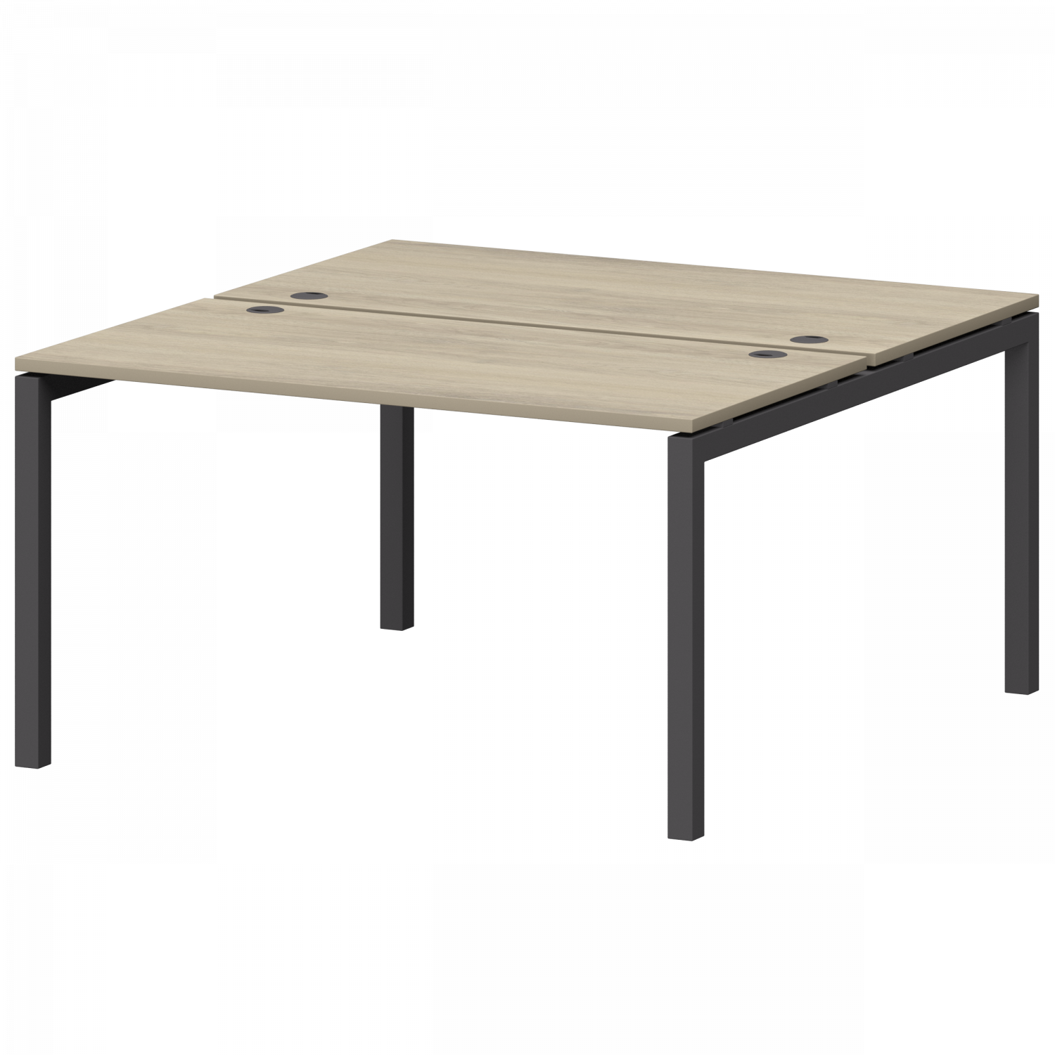 Бенч двойной на металлокаркасе Смарт СМС2-П-10К.149.Пр50 Кронберг/Антрацит (1000x1496x750)