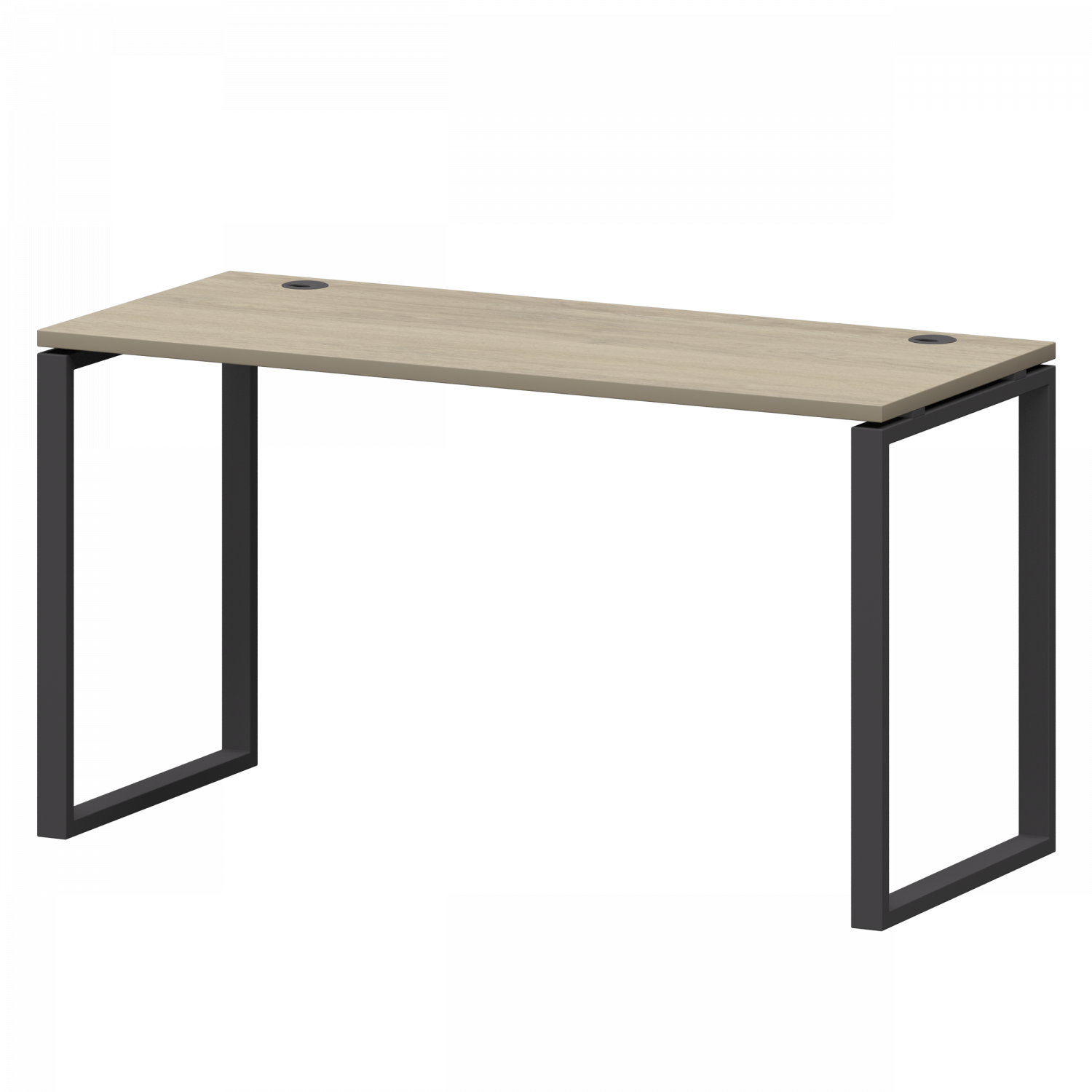 Стол на металлокаркасе Смарт СМС25-О-14К.60.Пр25 Кронберг/Антрацит (1400x600x750)