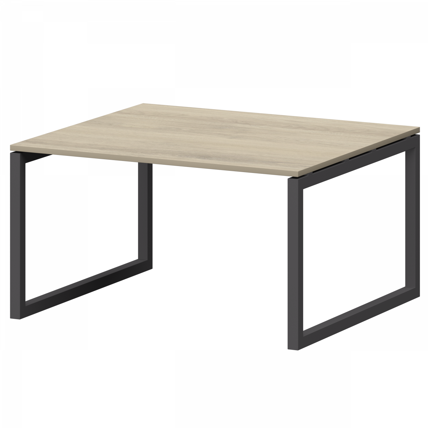 Стол переговорный на металлокаркасе Смарт СМСП-О-16.123.Пр50 Кронберг/Антрацит (1600x1236x750)