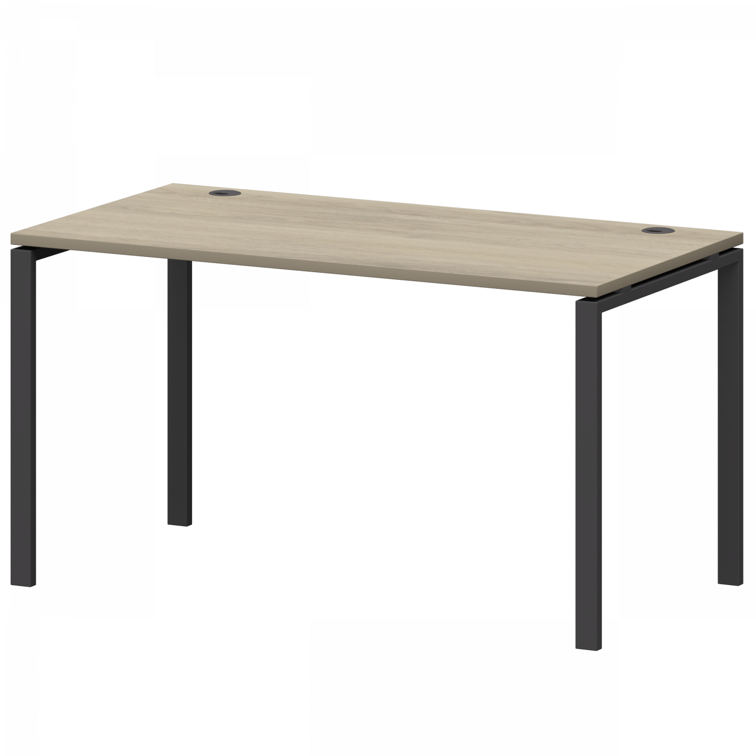 Стол на металлокаркасе Смарт СМС25-П-12К.60.Пр25 Кронберг/Антрацит (1200x730x750)