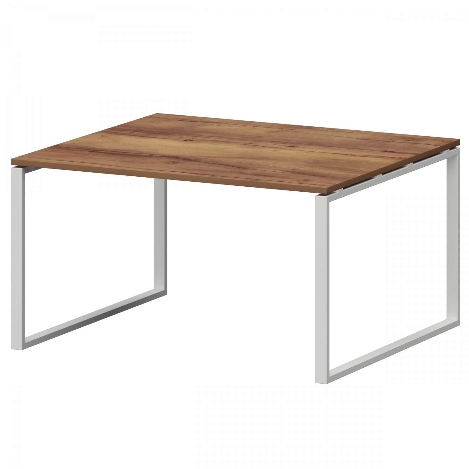 Стол переговорный на металлокаркасе Смарт СМСП-О-12.123.Пр25 Таксония/Белый (1200x1236x750)