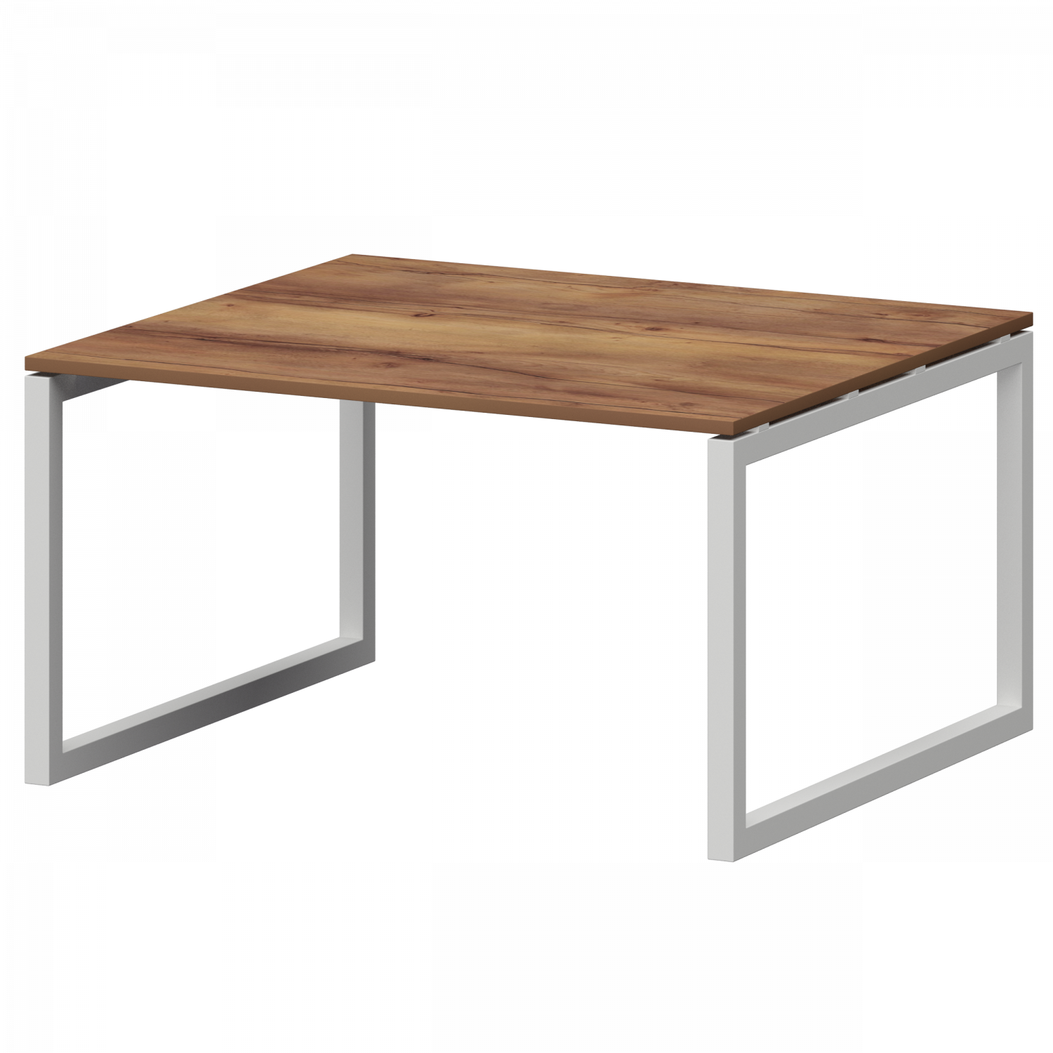 Стол переговорный на металлокаркасе Смарт СМСП-О-12.123.Пр50 Таксония/Белый (1200x1236x750)