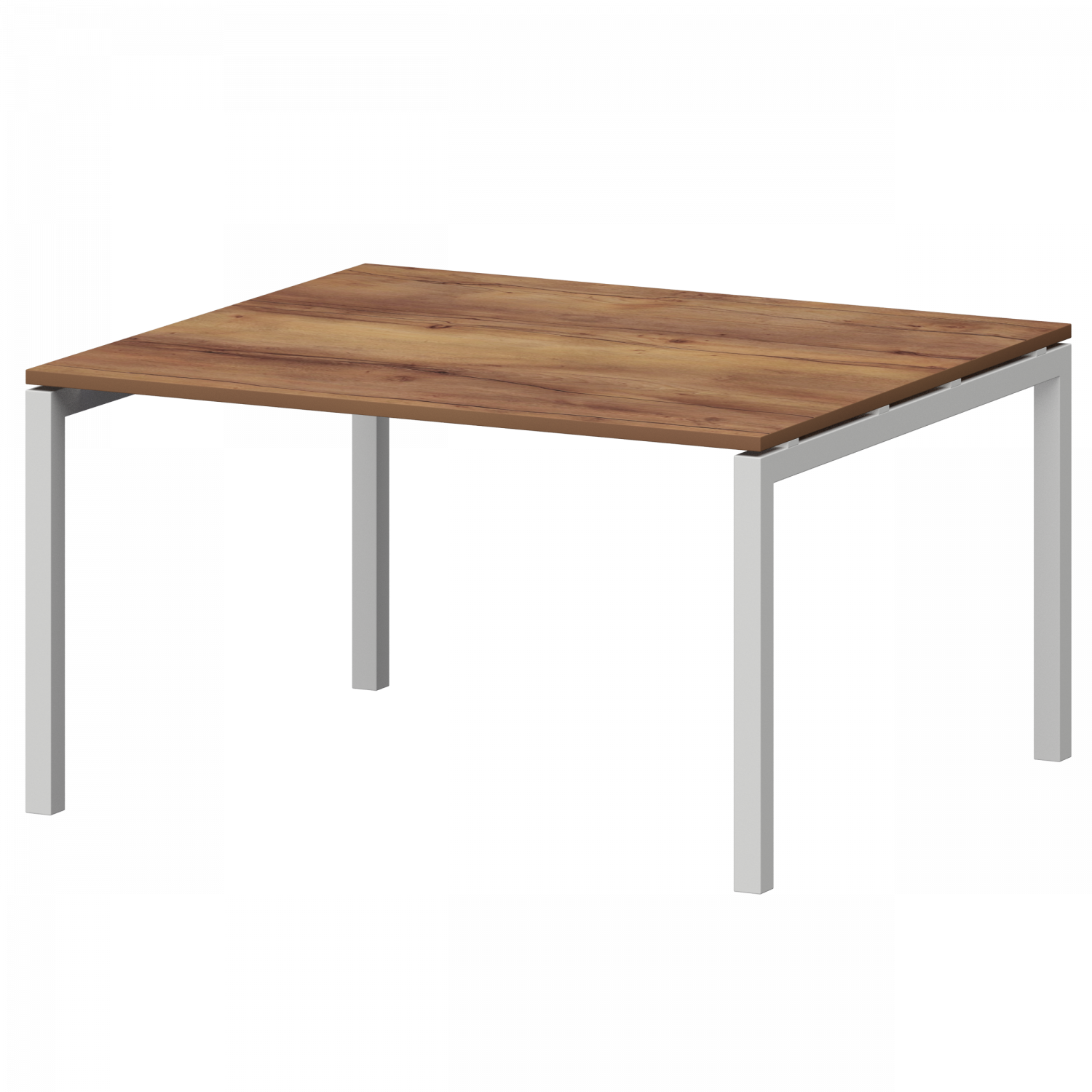 Стол переговорный на металлокаркасе Смарт СМСП-П-16.123.Пр50 Таксония/Белый (1600x1236x750)