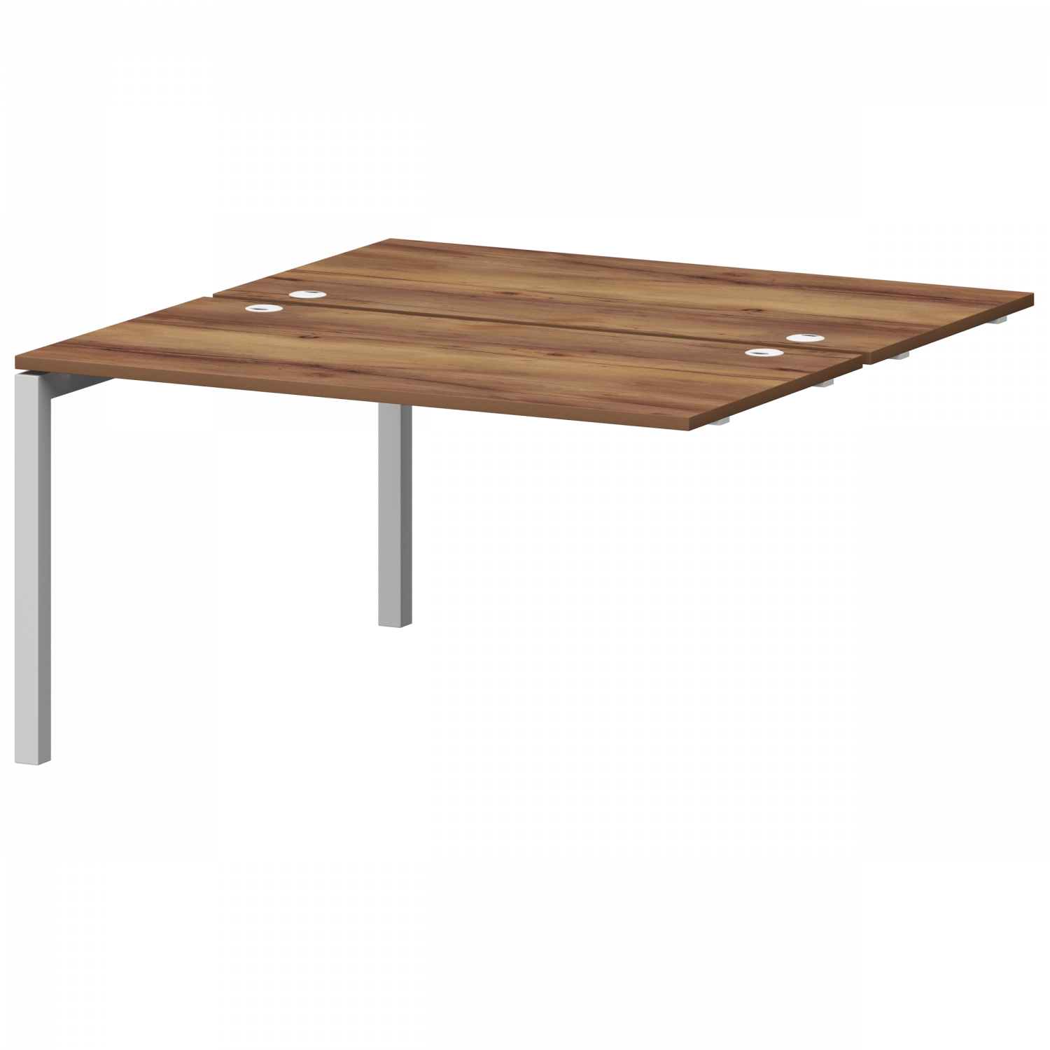 Модуль двойной универсальный на металлокаркасе Смарт СМС2-П-16К.149Э.Пр50 Таксония/Белый (1600x1496x750)