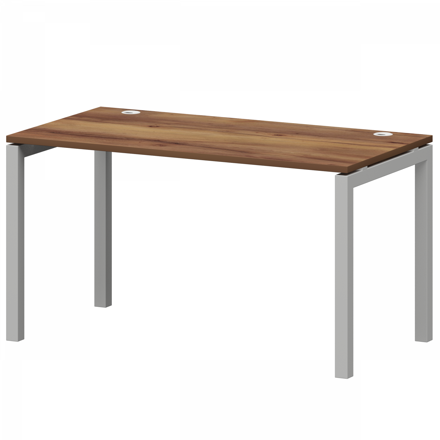 Стол на металлокаркасе Смарт СМС25-П-14К.73.Пр50 Таксония/Белый (1400x730x750)