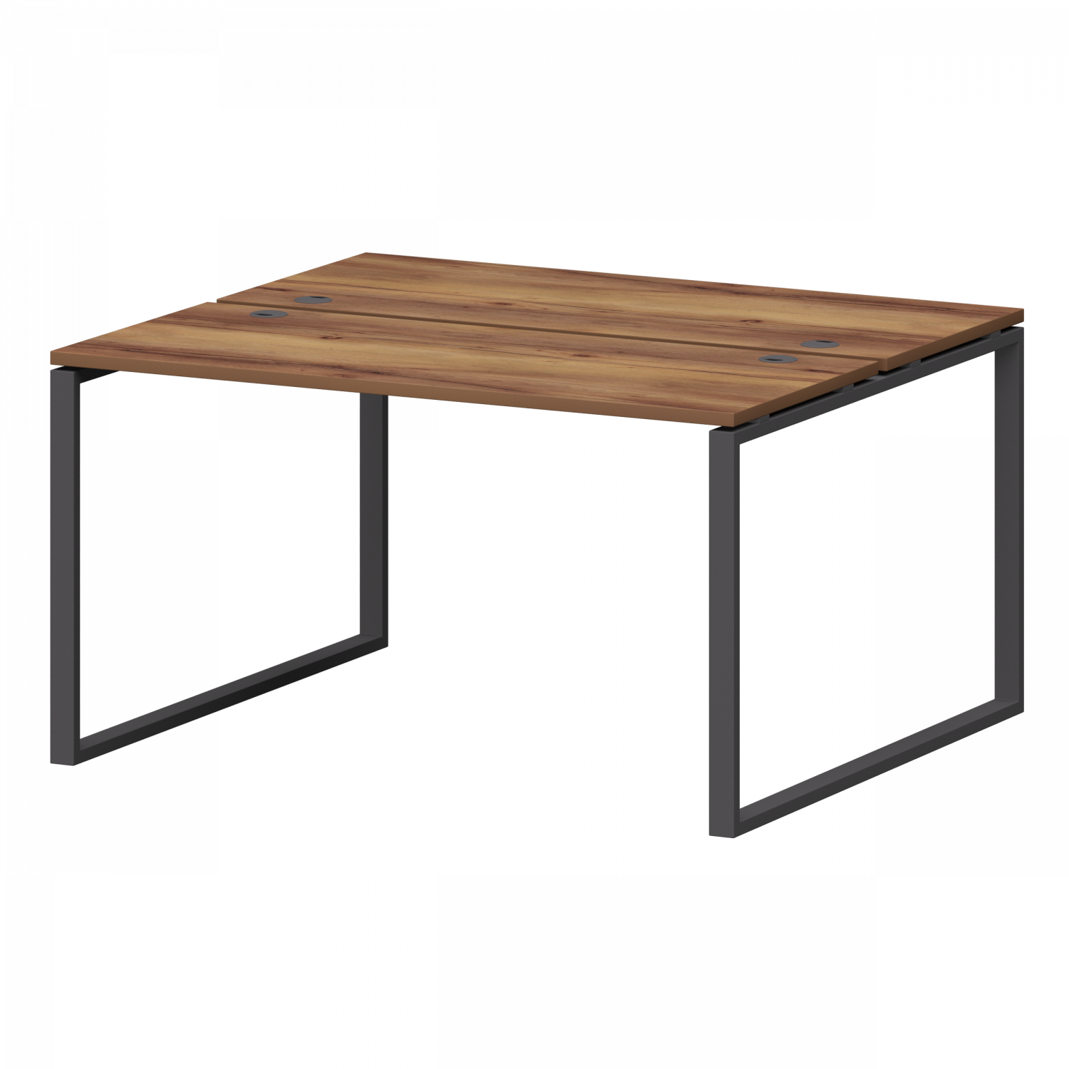 Бенч двойной на металлокаркасе Смарт СМС2-О-10К.120.Пр25 Таксония/Антрацит (1000x1236x750)