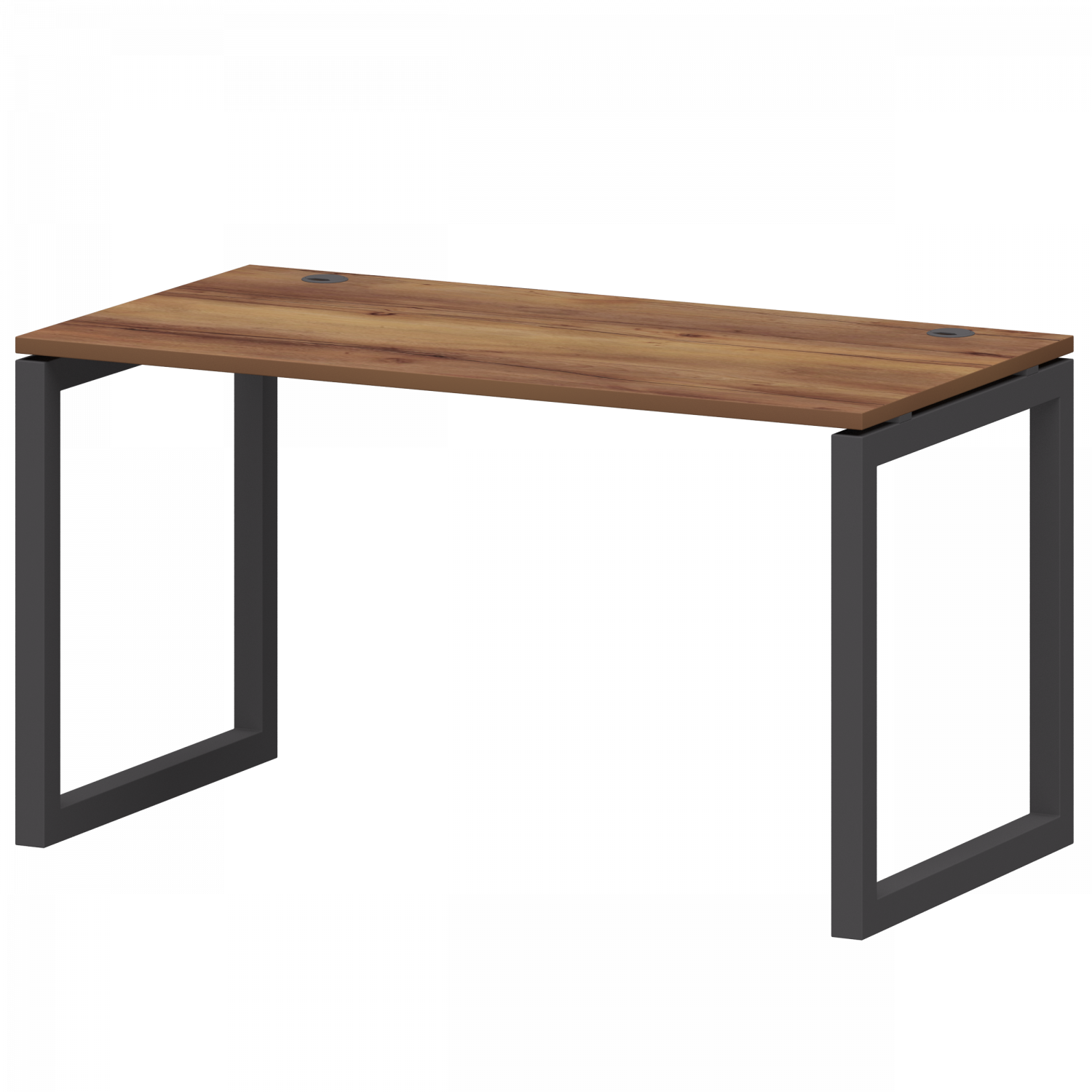 Стол на металлокаркасе Смарт СМС25-О-12К.73.Пр50 Таксония/Антрацит (1200x730x750)