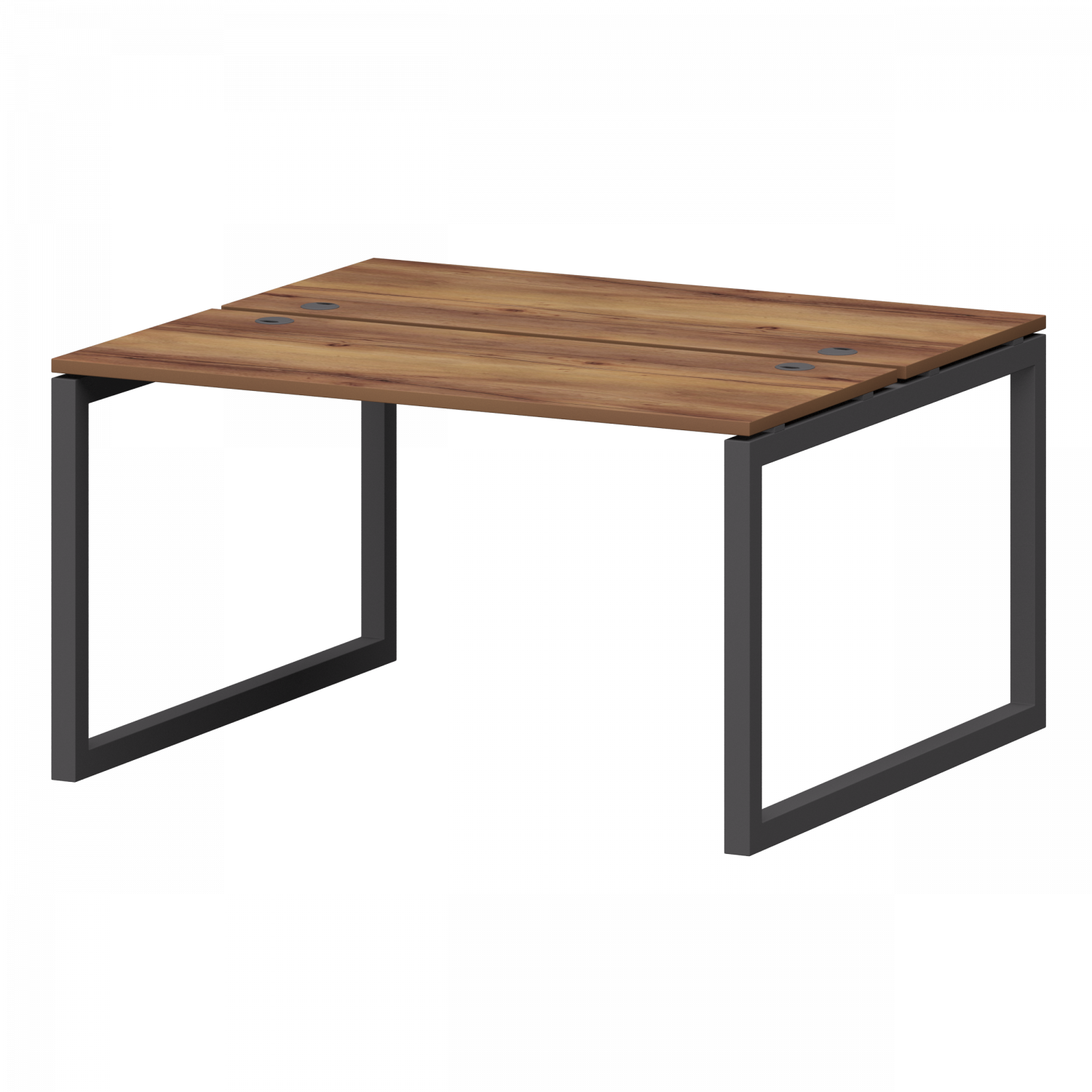 Бенч двойной на металлокаркасе Смарт СМС2-О-18К.120.Пр50 Таксония/Антрацит (1800x1236x750)