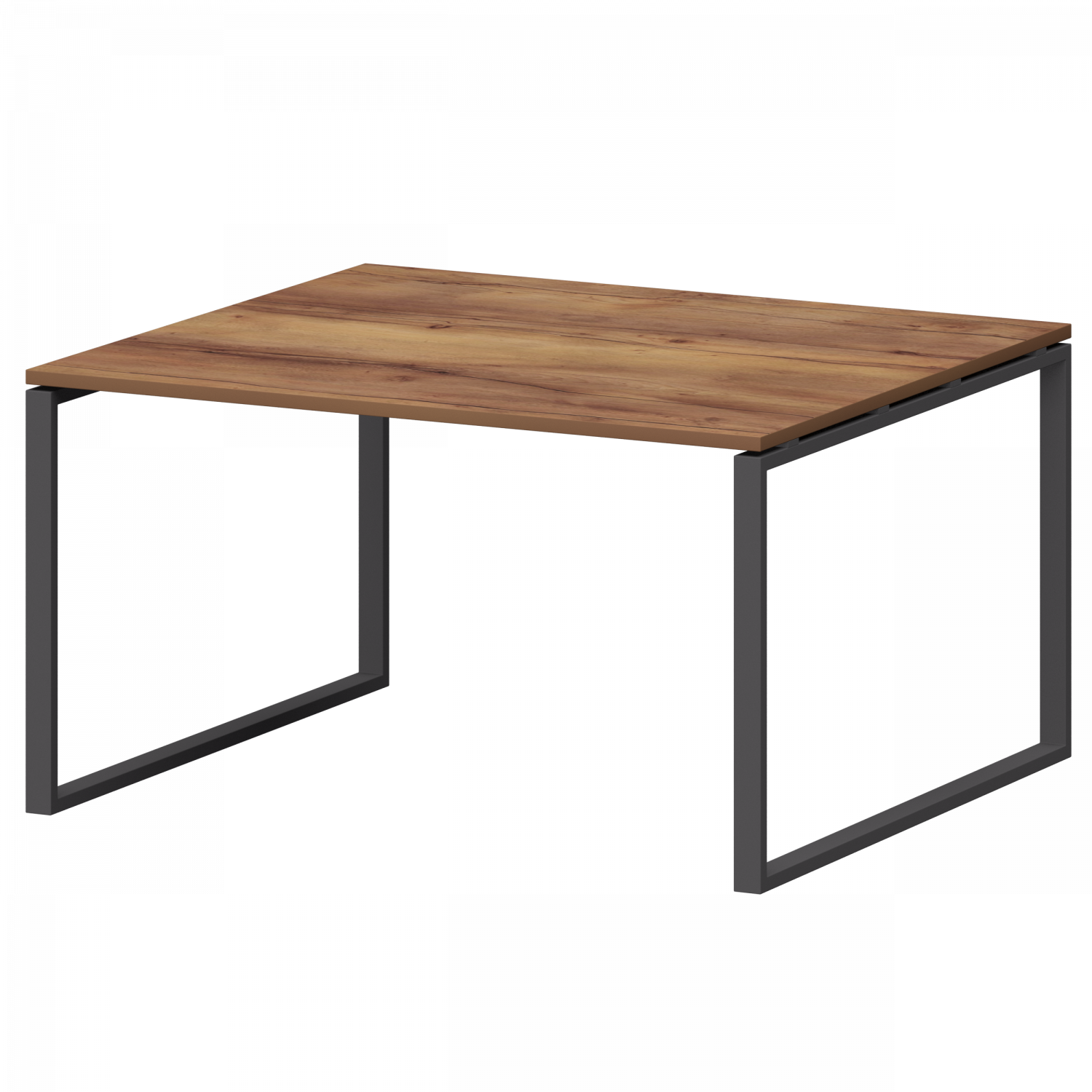 Стол переговорный на металлокаркасе Смарт СМСП-О-16.123.Пр25 Таксония/Антрацит (1600x1236x750)