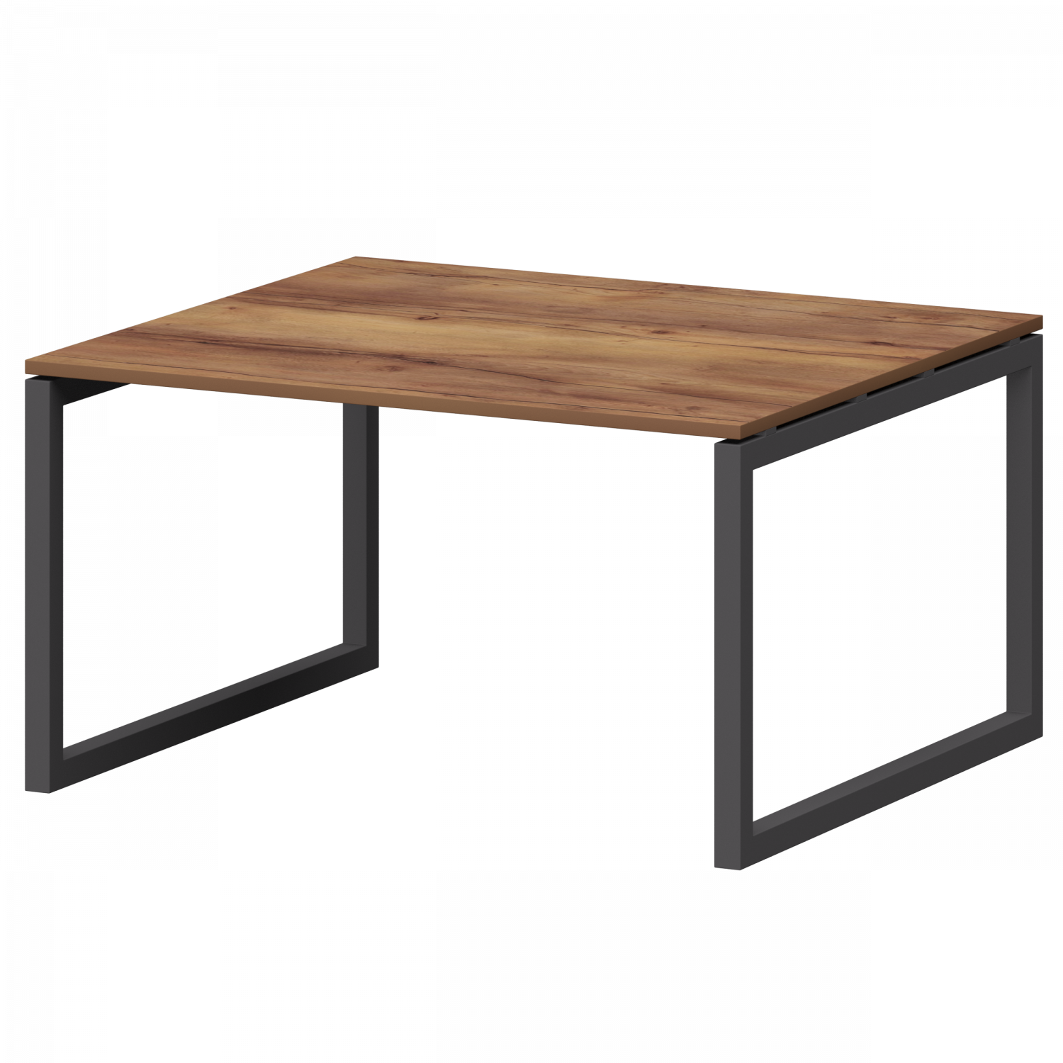 Стол переговорный на металлокаркасе Смарт СМСП-О-18.123.Пр50 Таксония/Антрацит (1800x1236x750)