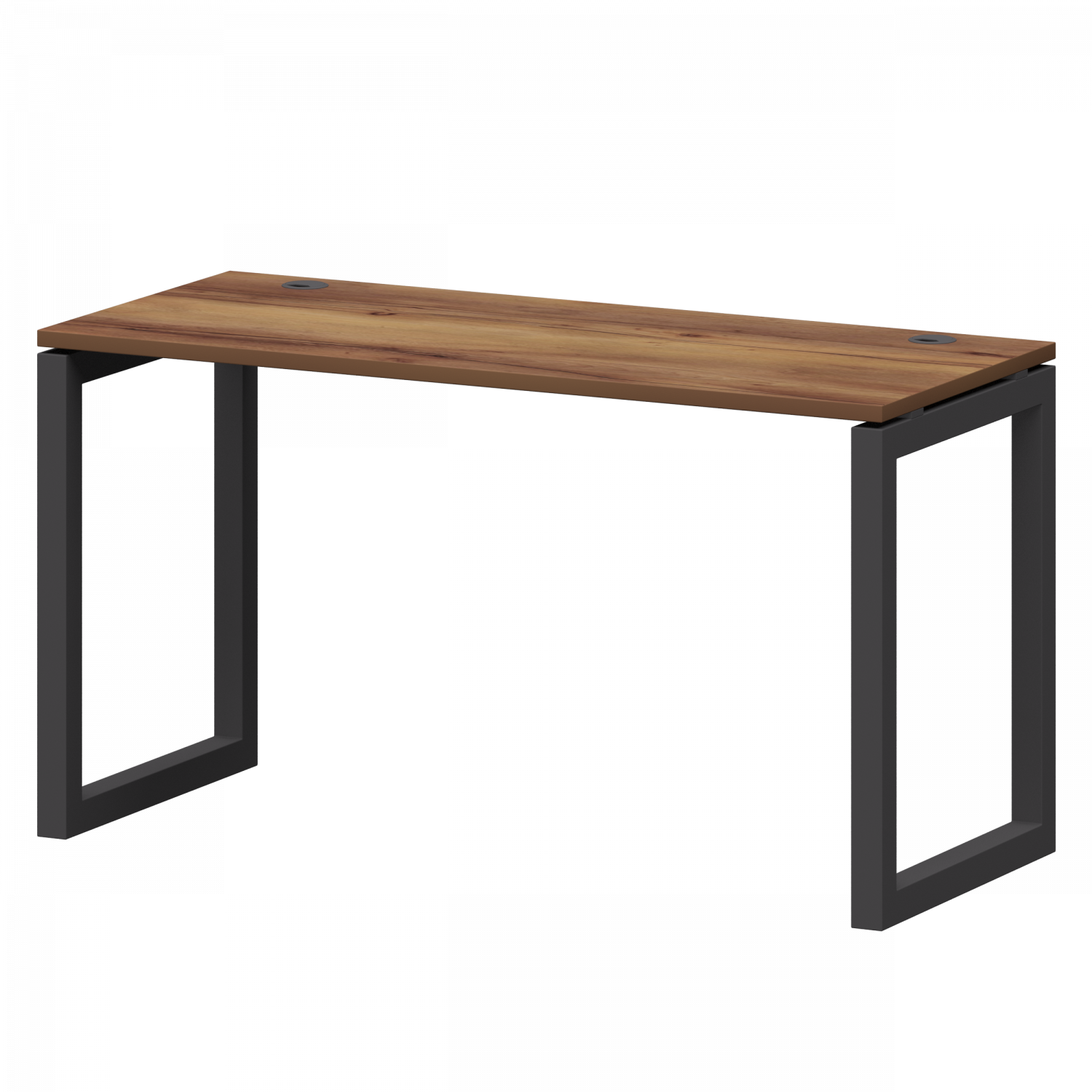 Стол на металлокаркасе Смарт СМС25-О-18К.60.Пр50 Таксония/Антрацит (1800x600x750)