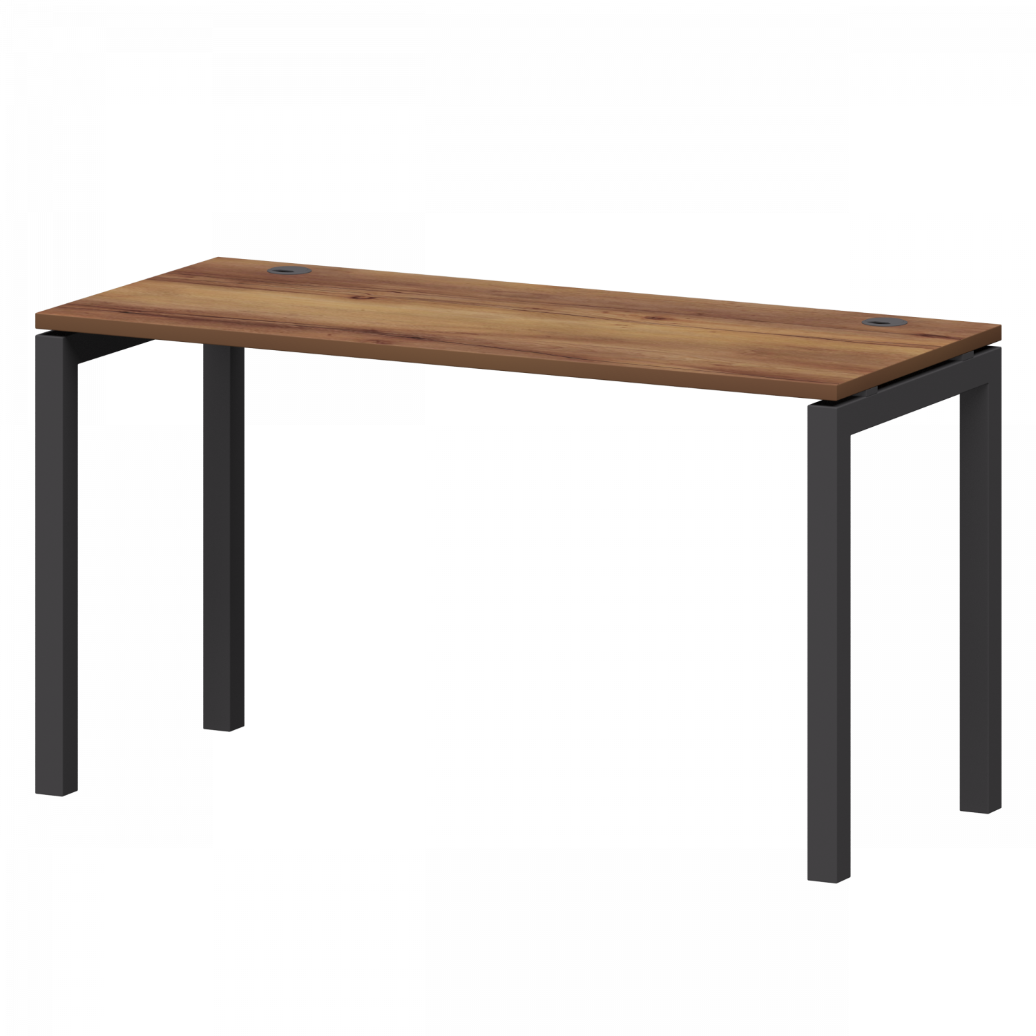 Стол на металлокаркасе Смарт СМС25-П-14К.60.Пр50 Таксония/Антрацит (1400x600x750)