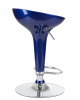 Стул барный DOBRIN BOMBA, синий металлик
