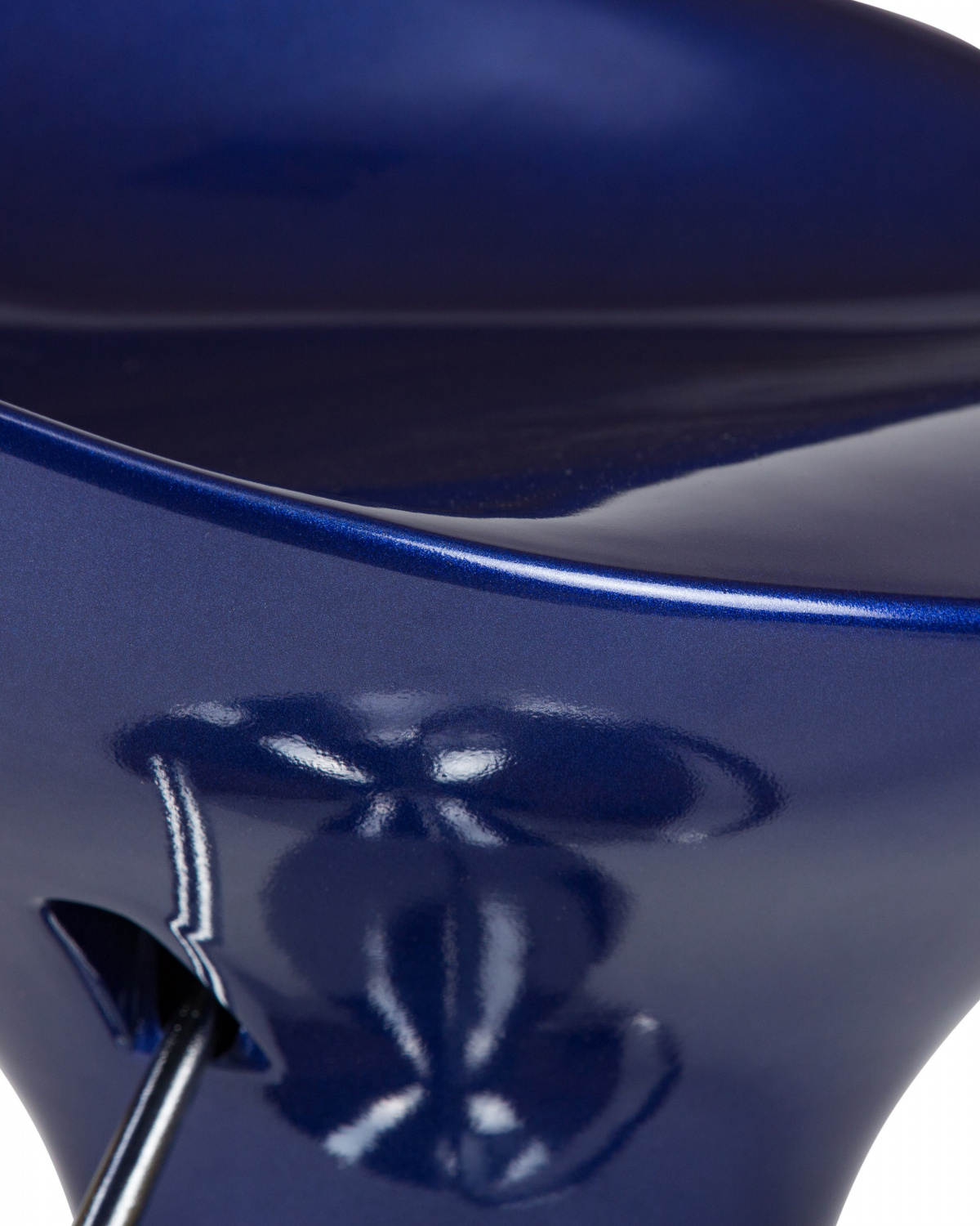 Стул барный DOBRIN BOMBA, синий металлик