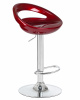Стул барный DOBRIN DISCO, бордовый металлик