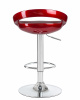 Стул барный DOBRIN DISCO, бордовый металлик
