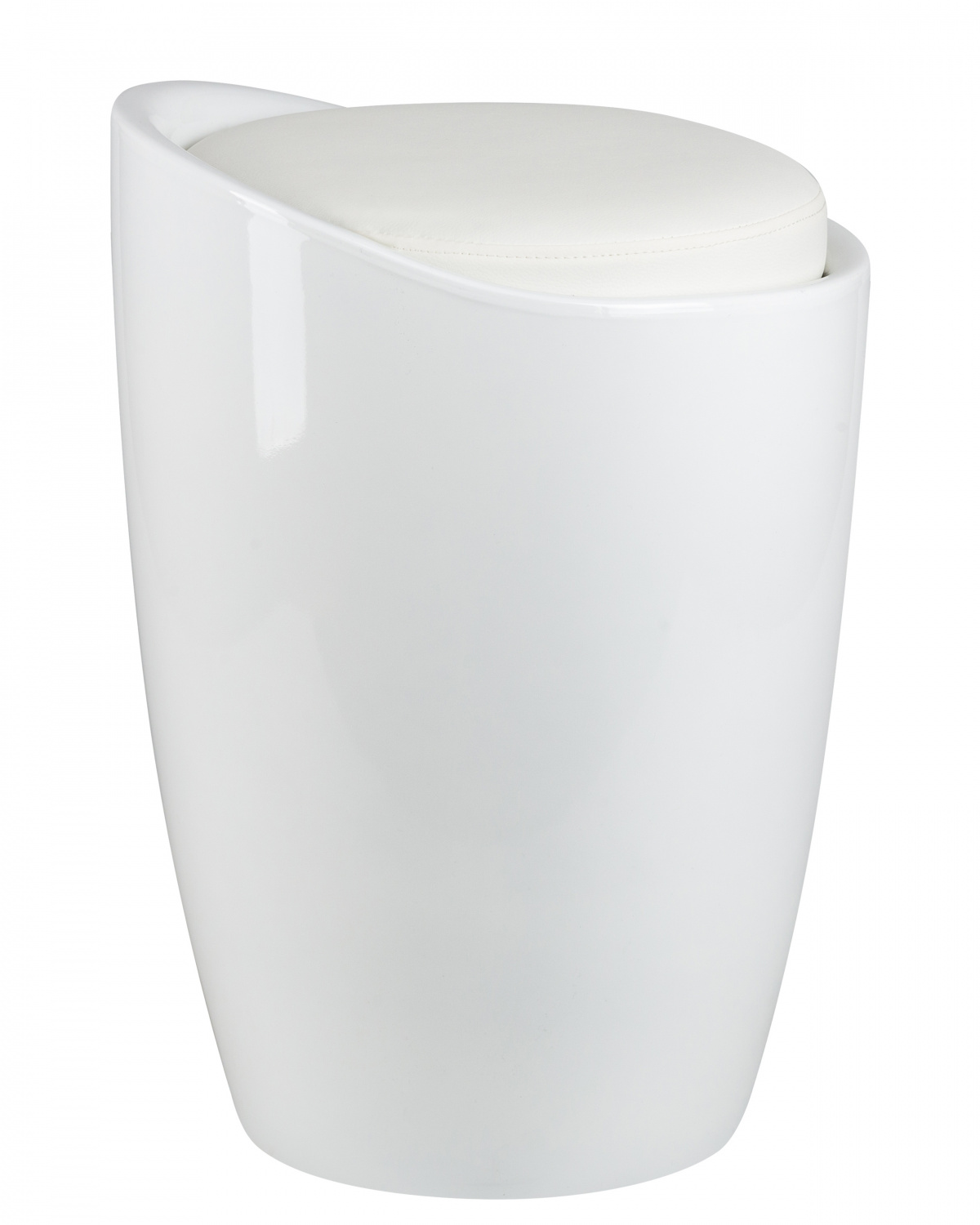 Табурет с местом для хранения LM-1100, белый