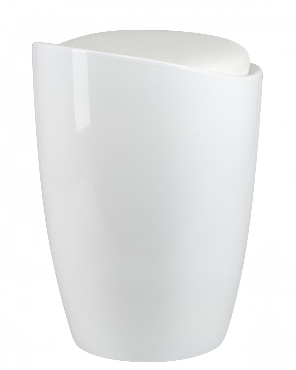 Табурет с местом для хранения LM-1100, белый