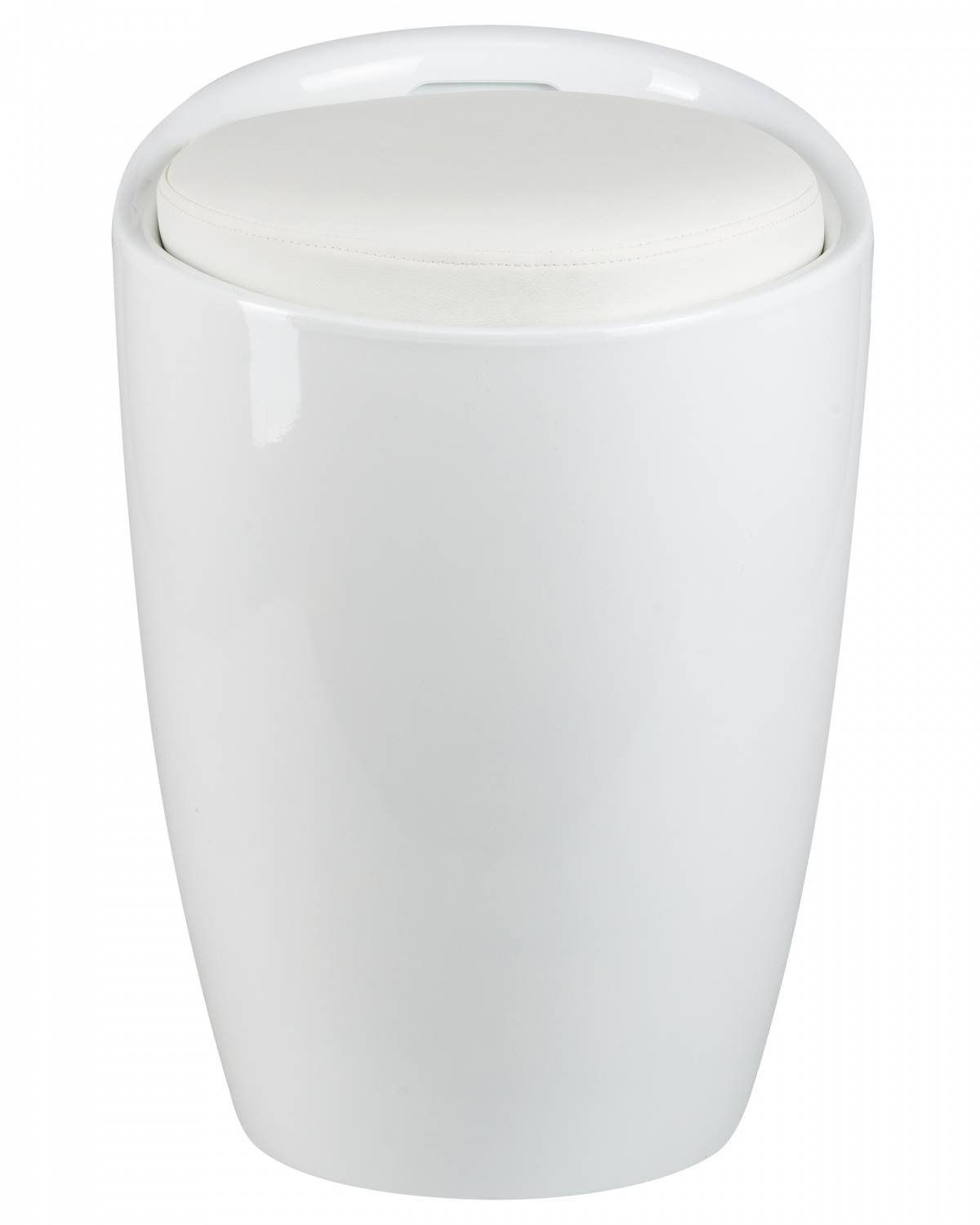 Табурет с местом для хранения LM-1100, белый