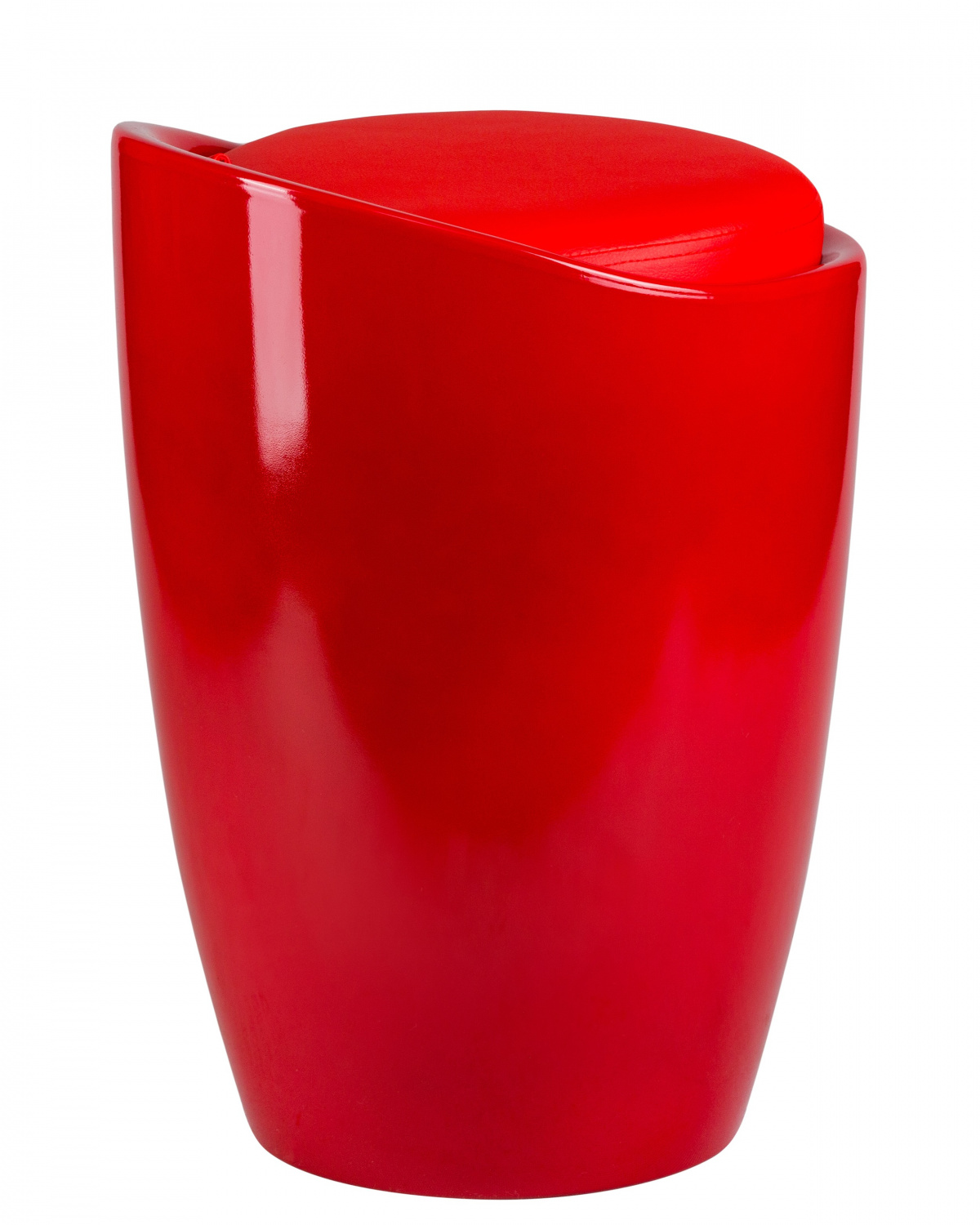 Табурет с местом для хранения LM-1100, красный