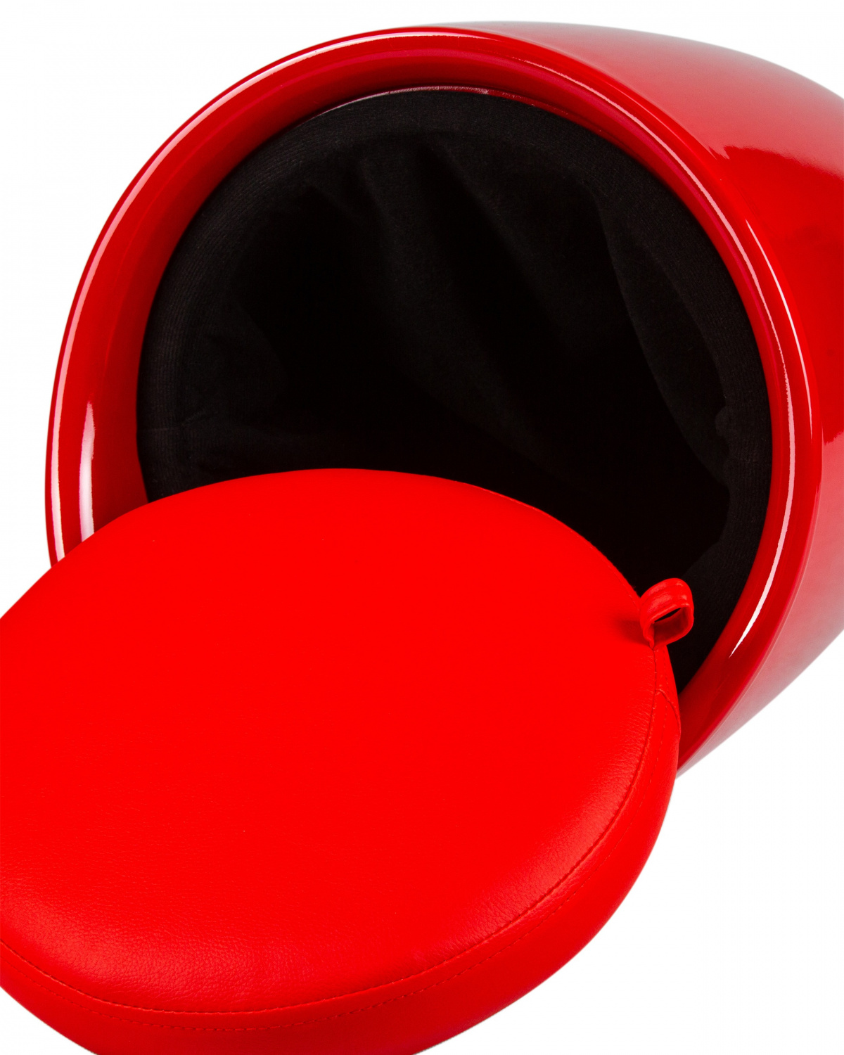 Табурет с местом для хранения LM-1100, красный