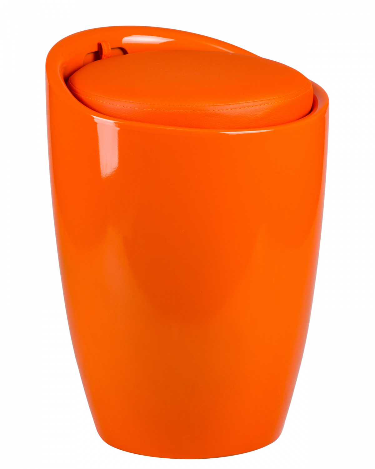 Табурет с местом для хранения LM-1100, оранжевый
