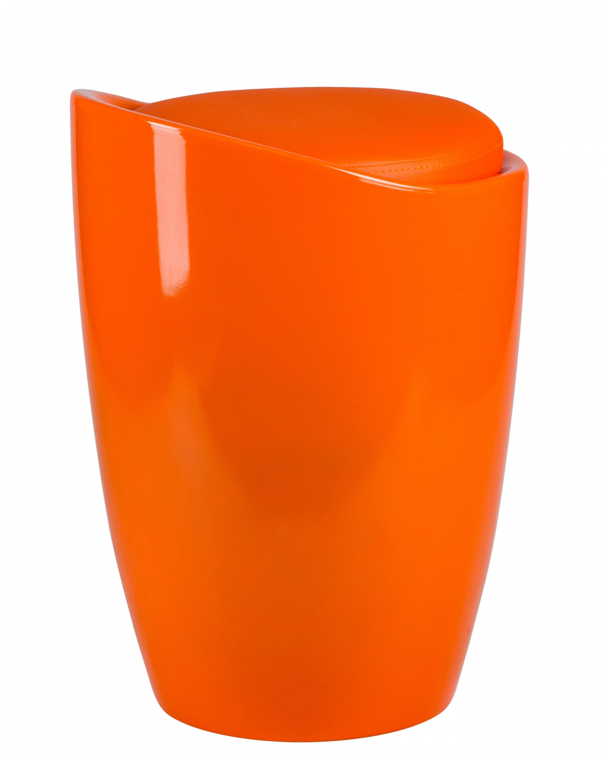 Табурет с местом для хранения LM-1100, оранжевый