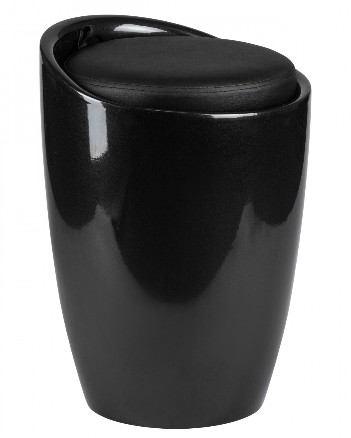 Табурет с местом для хранения LM-1100, чёрный