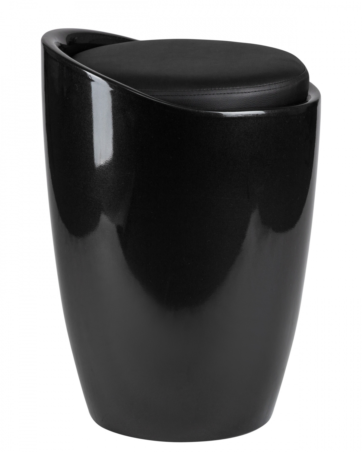 Табурет с местом для хранения LM-1100, чёрный