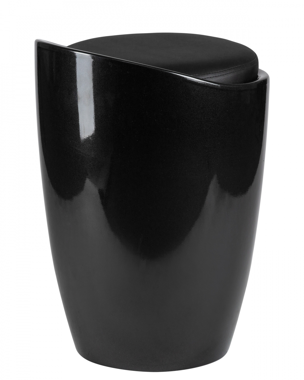 Табурет с местом для хранения LM-1100, чёрный