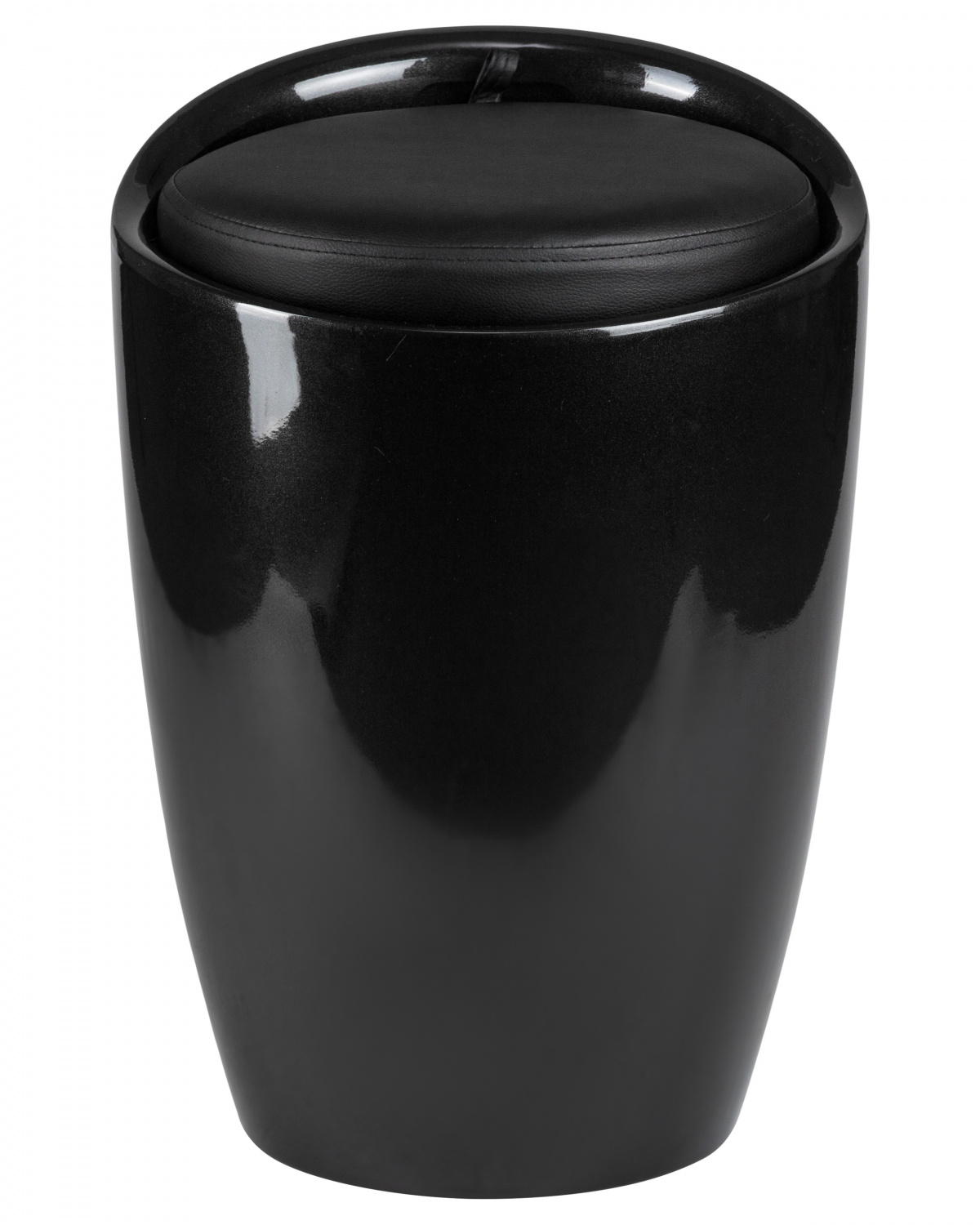 Табурет с местом для хранения LM-1100, чёрный