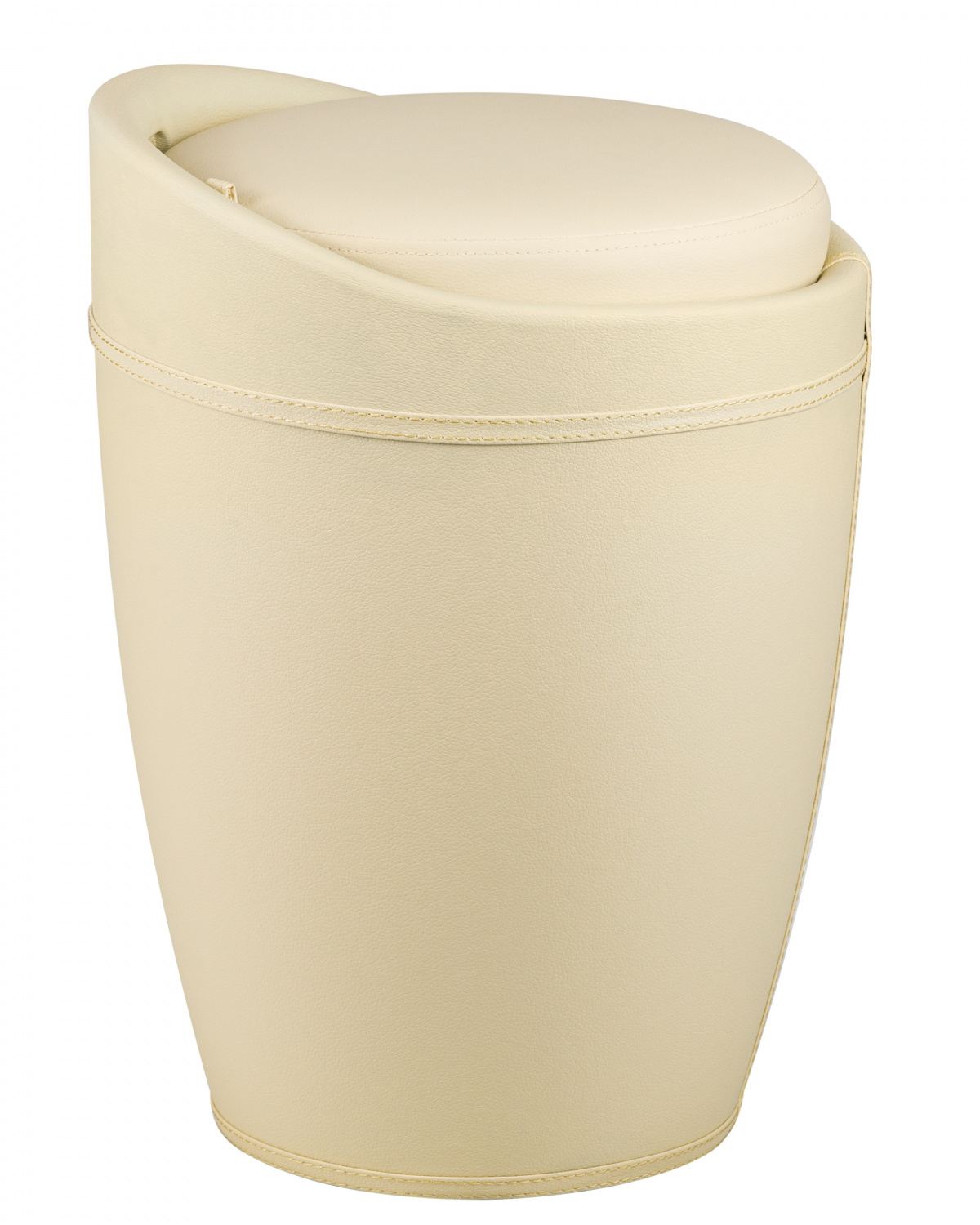Табурет с местом для хранения LM-1100HPVC, кремовый