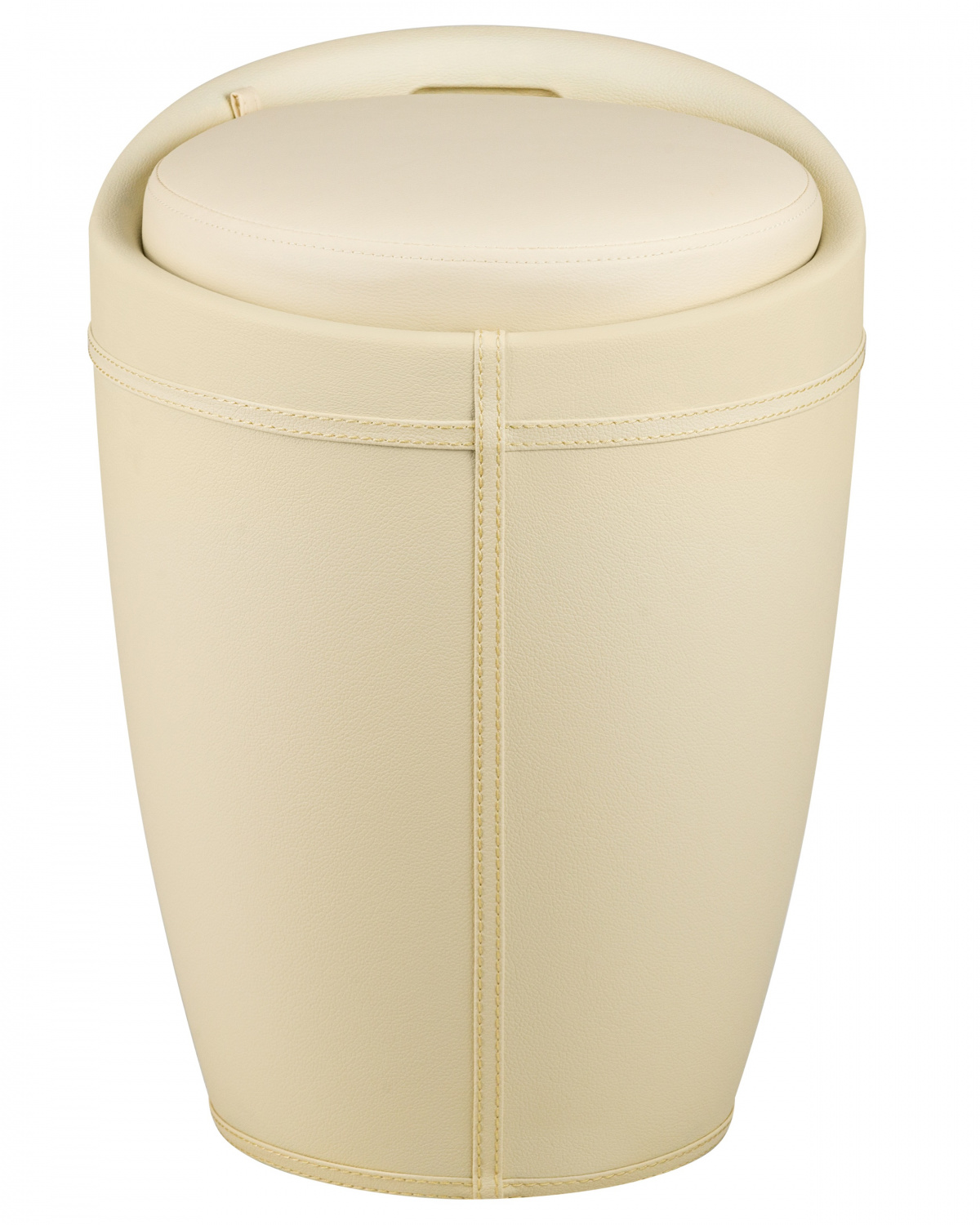 Табурет с местом для хранения LM-1100HPVC, кремовый