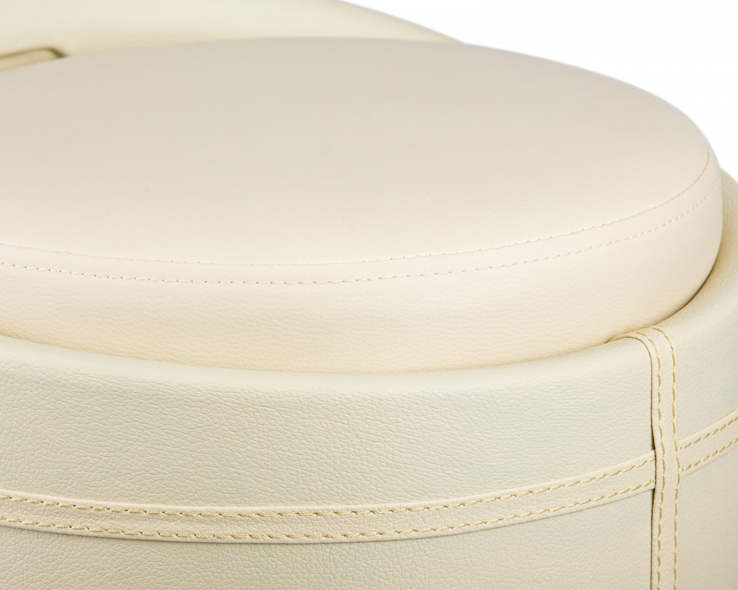 Табурет с местом для хранения LM-1100HPVC, кремовый